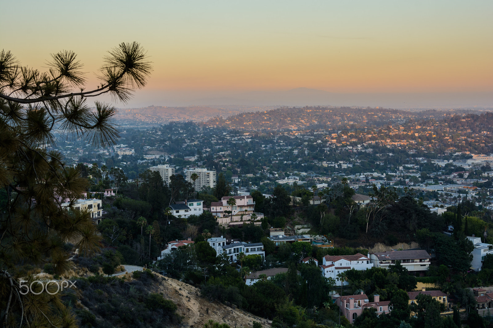 Nikon AF-S Nikkor 24-120mm F4G ED VR sample photo. Sunset los angeles photography