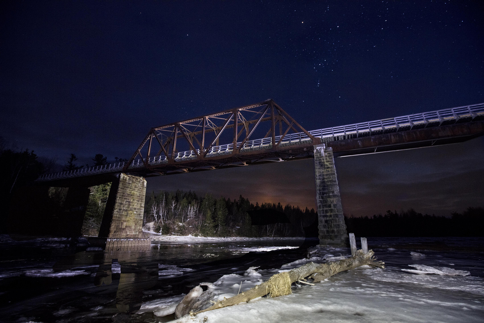 Canon EF 16-35mm F2.8L II USM sample photo. Night bridge photography