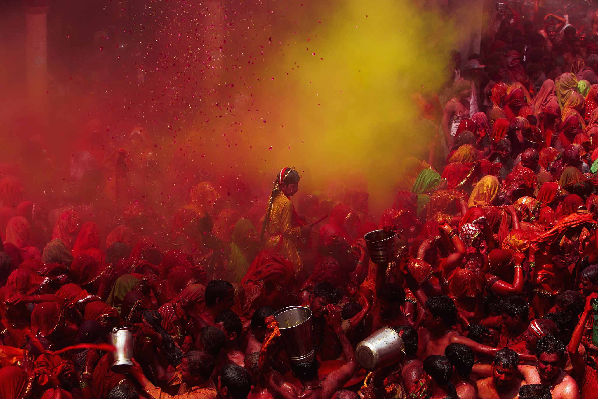 Canon EF 70-200mm F2.8L IS USM sample photo. Holi colors photography
