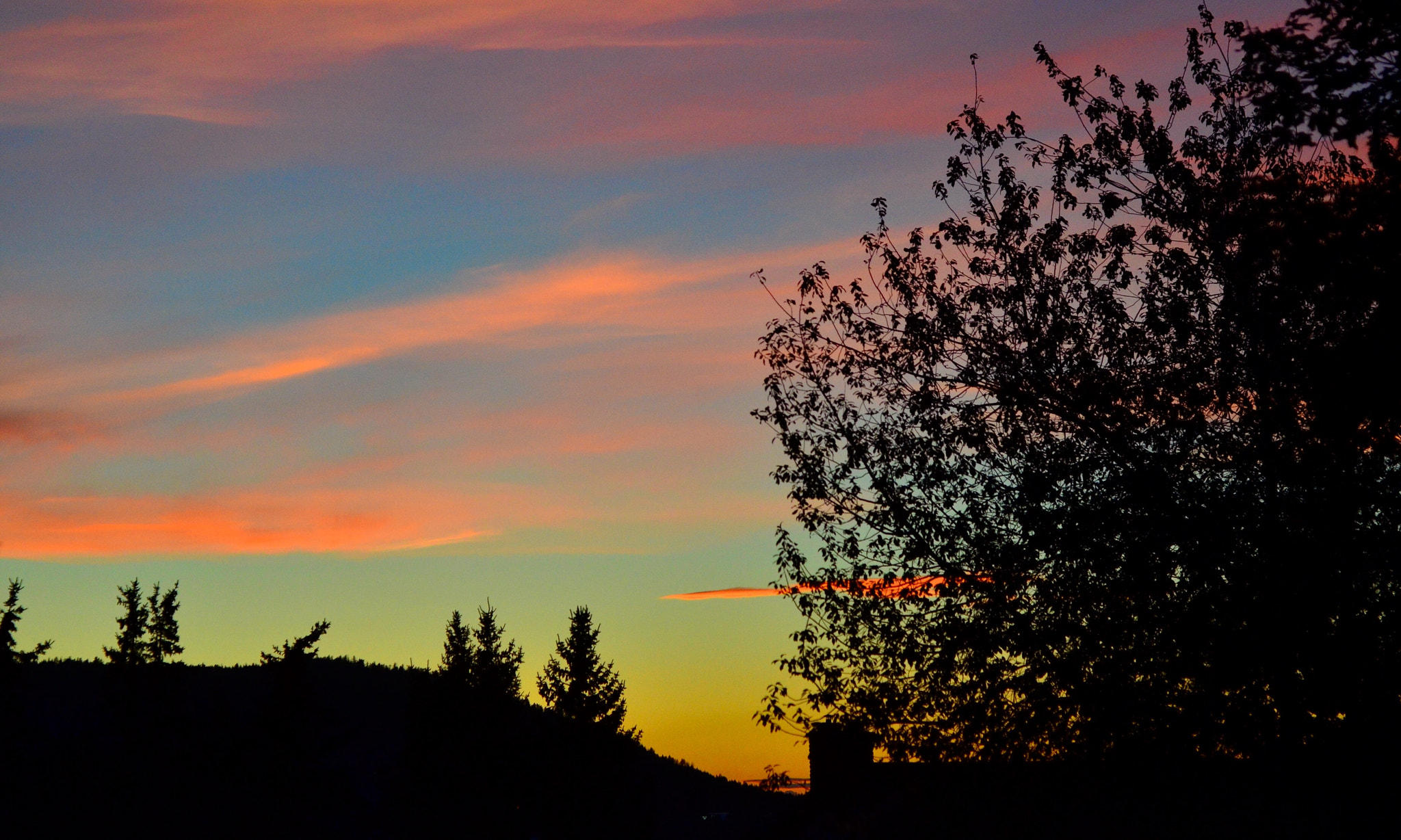 Nikon D7000 + AF Nikkor 50mm f/1.8 sample photo. Back porch sunset photography