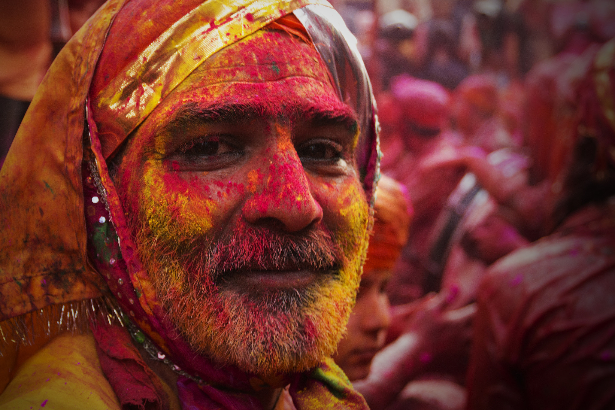 Canon EOS 60D + Canon EF 17-40mm F4L USM sample photo. Holi celebration in india photography