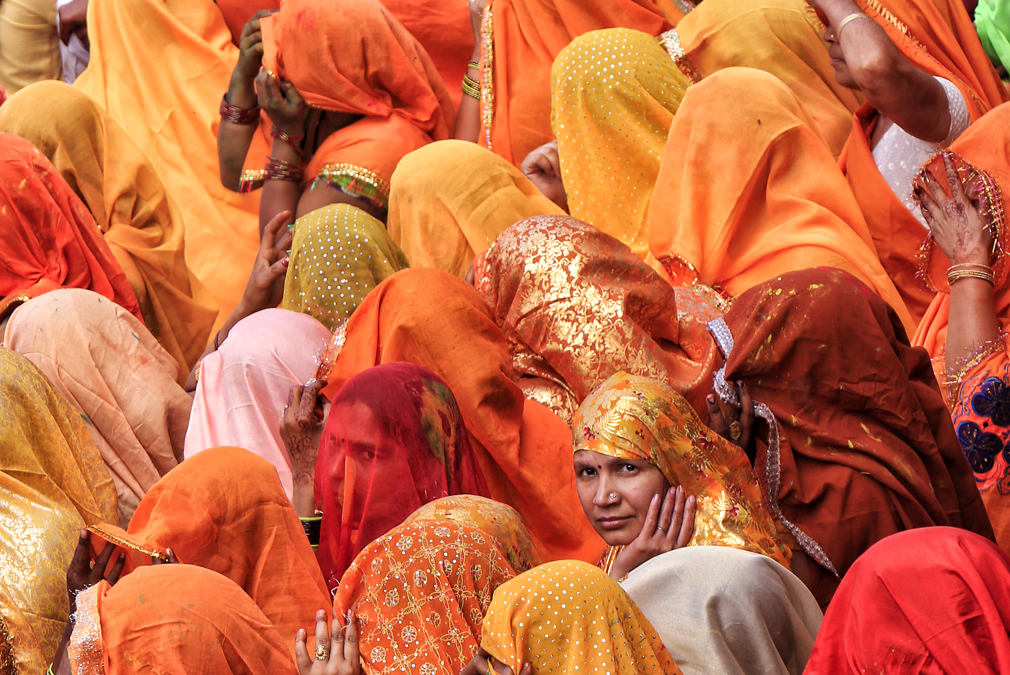 Canon EF 70-200mm F2.8L IS USM sample photo. Holi celebration in india photography