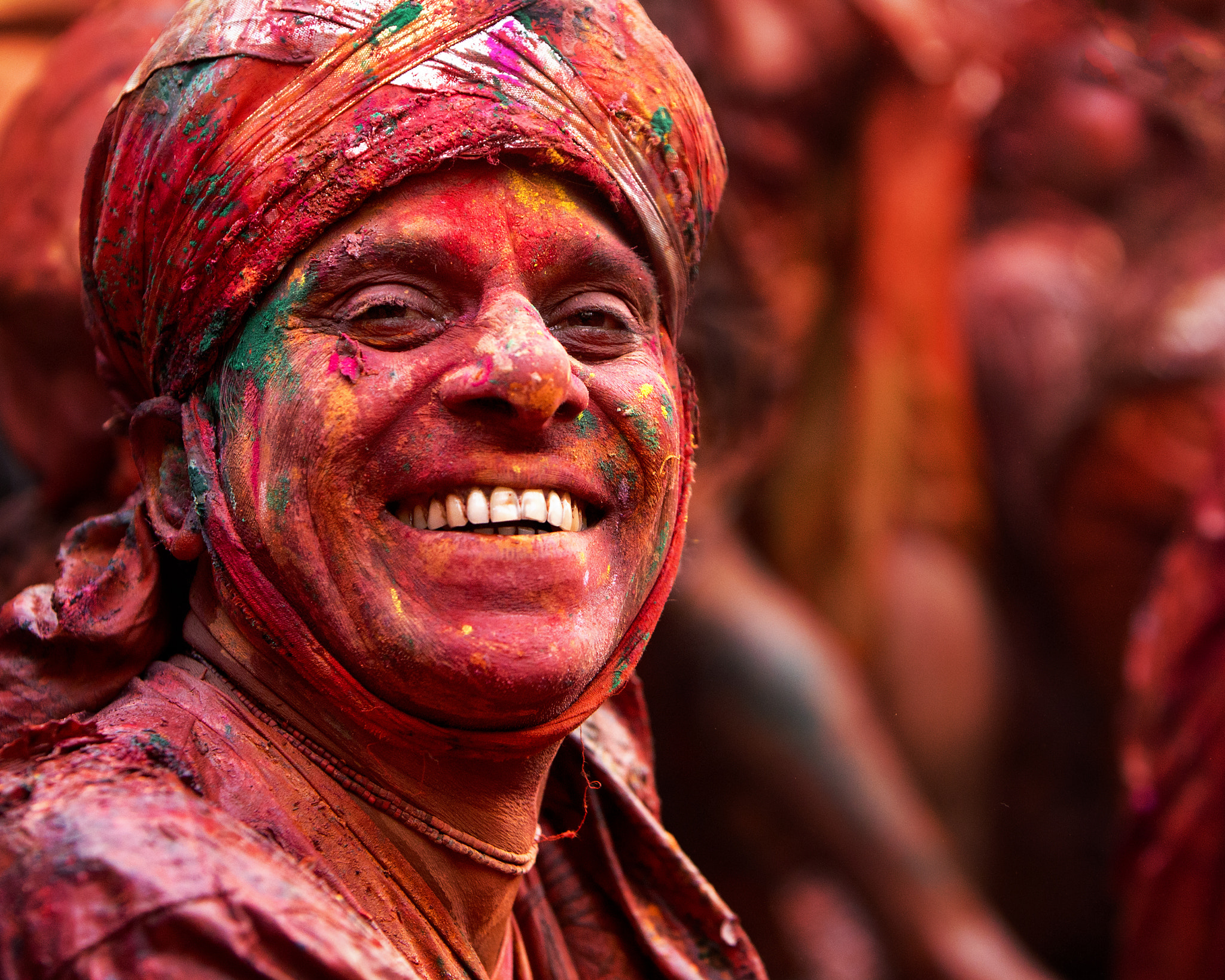 Canon EF 70-200mm F2.8L IS USM sample photo. Holi celebration in india photography