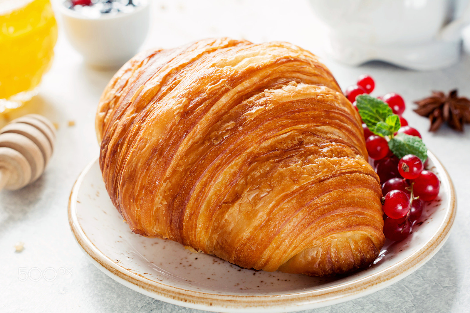 Nikon D7100 + Nikon AF-S Nikkor 50mm F1.4G sample photo. Croissant for breakfast photography