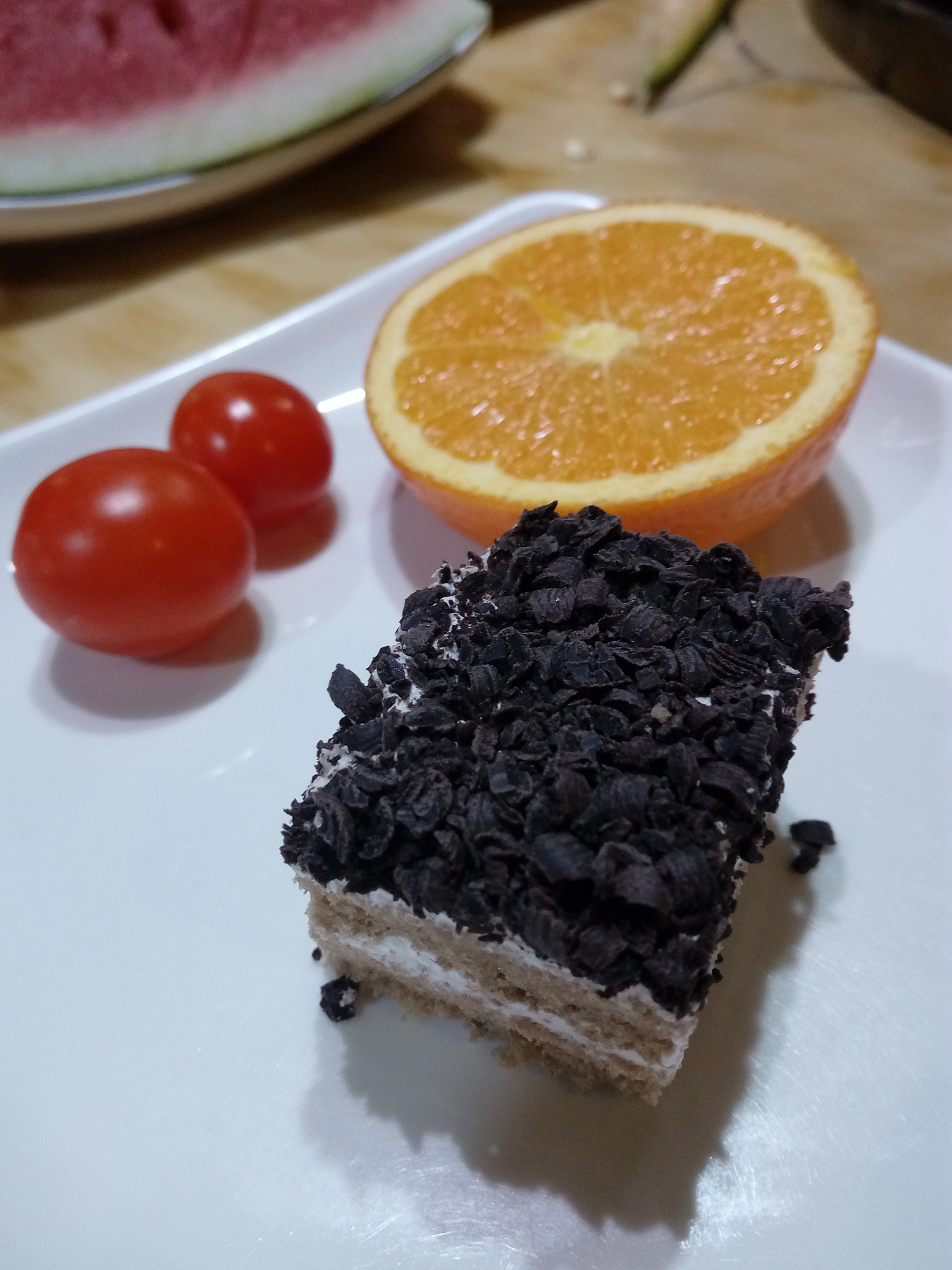 HUAWEI TANGO sample photo. Cake and fruits photography