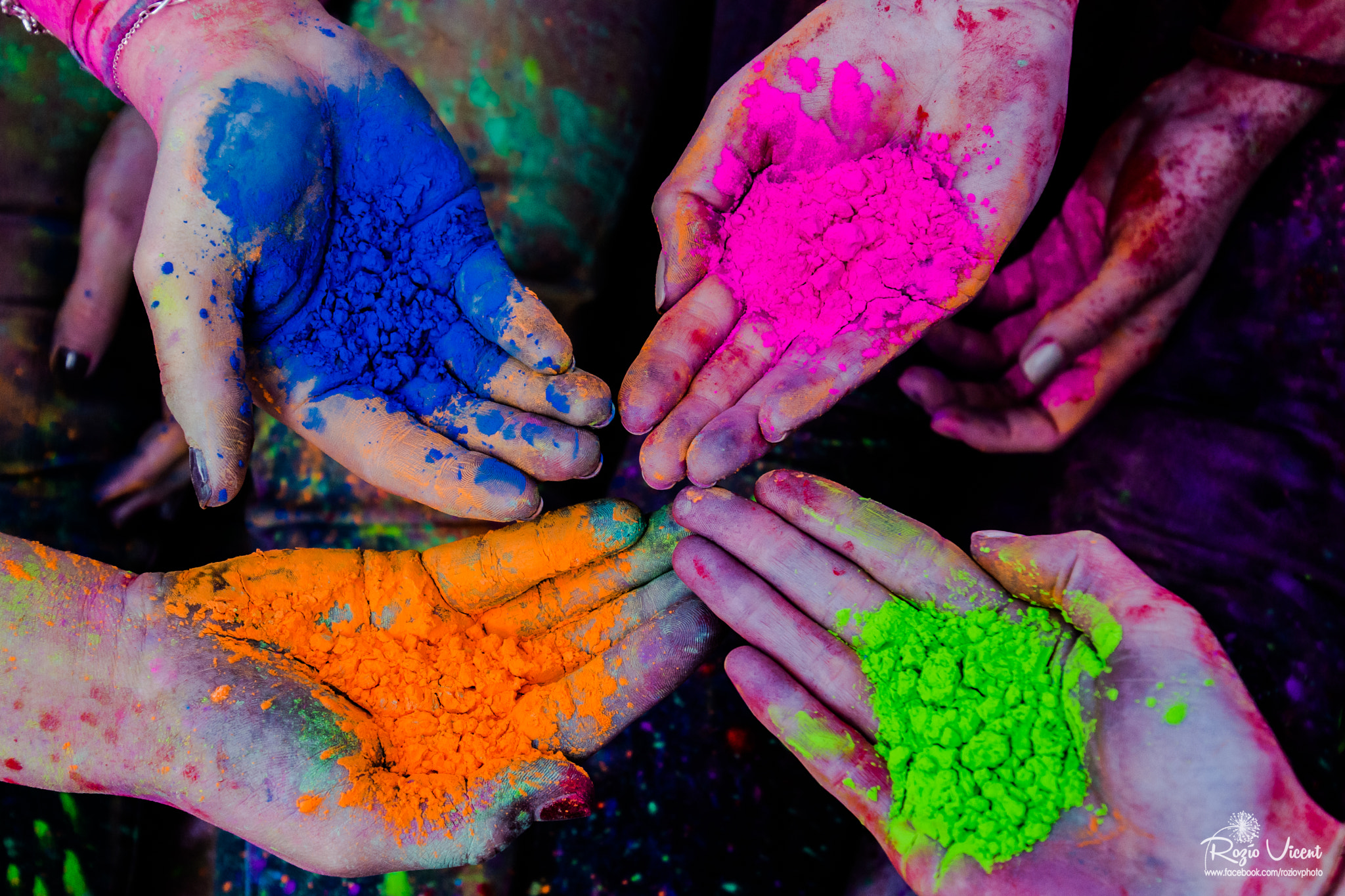 Nikon D7200 sample photo. Holi hands photography