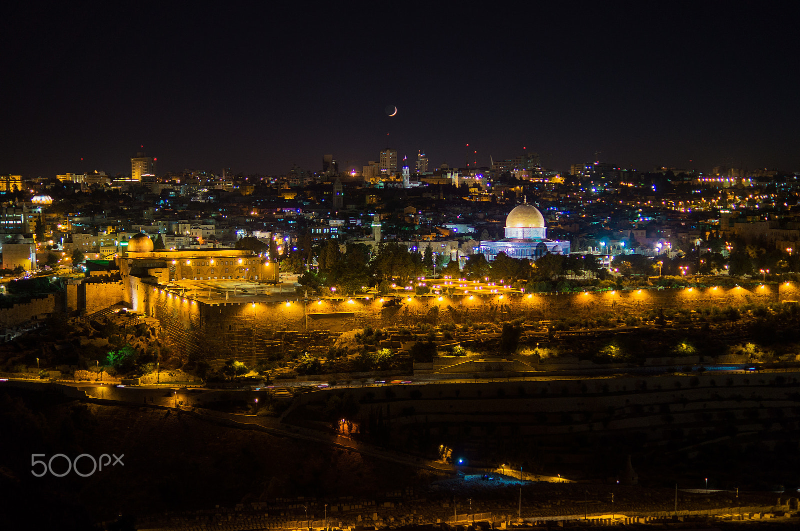 Sony SLT-A57 + Sony DT 35mm F1.8 SAM sample photo. Jerusalem at night photography
