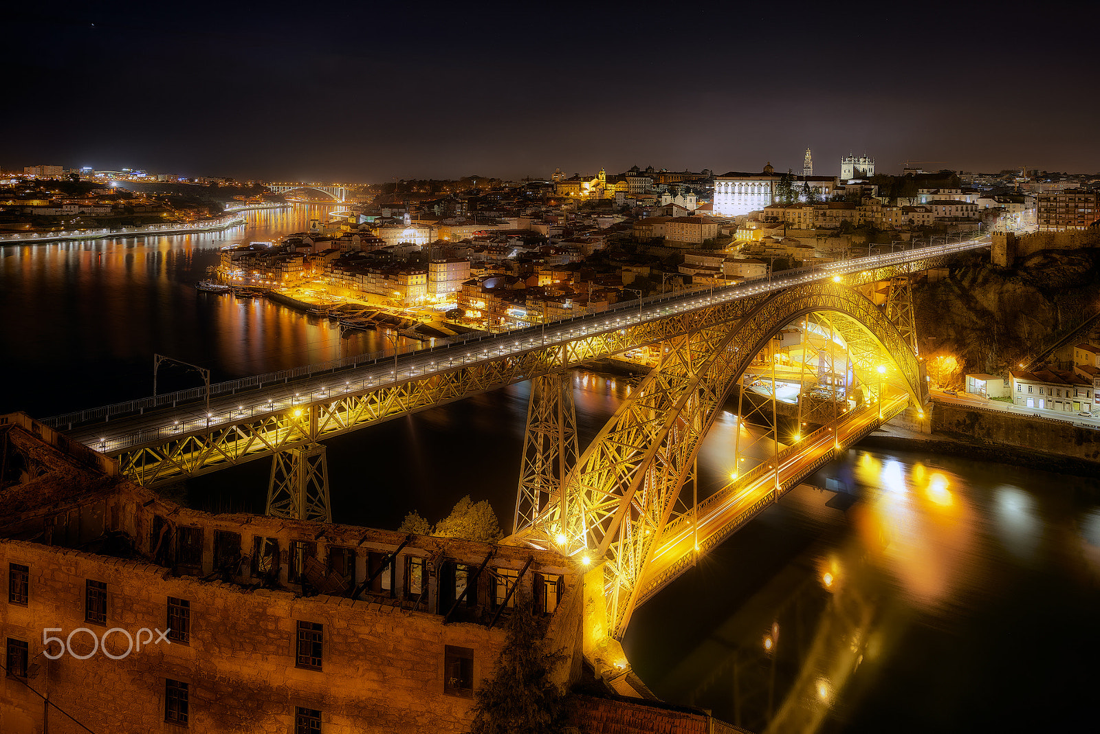 Nikon AF-S Nikkor 14-24mm F2.8G ED sample photo. Porto nights photography