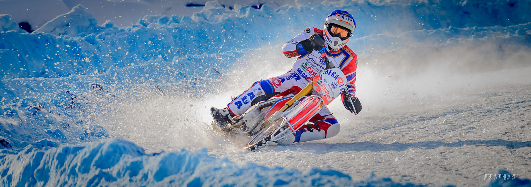 Nikon AF-S Nikkor 70-200mm F4G ED VR sample photo. Ice speedway russia photography