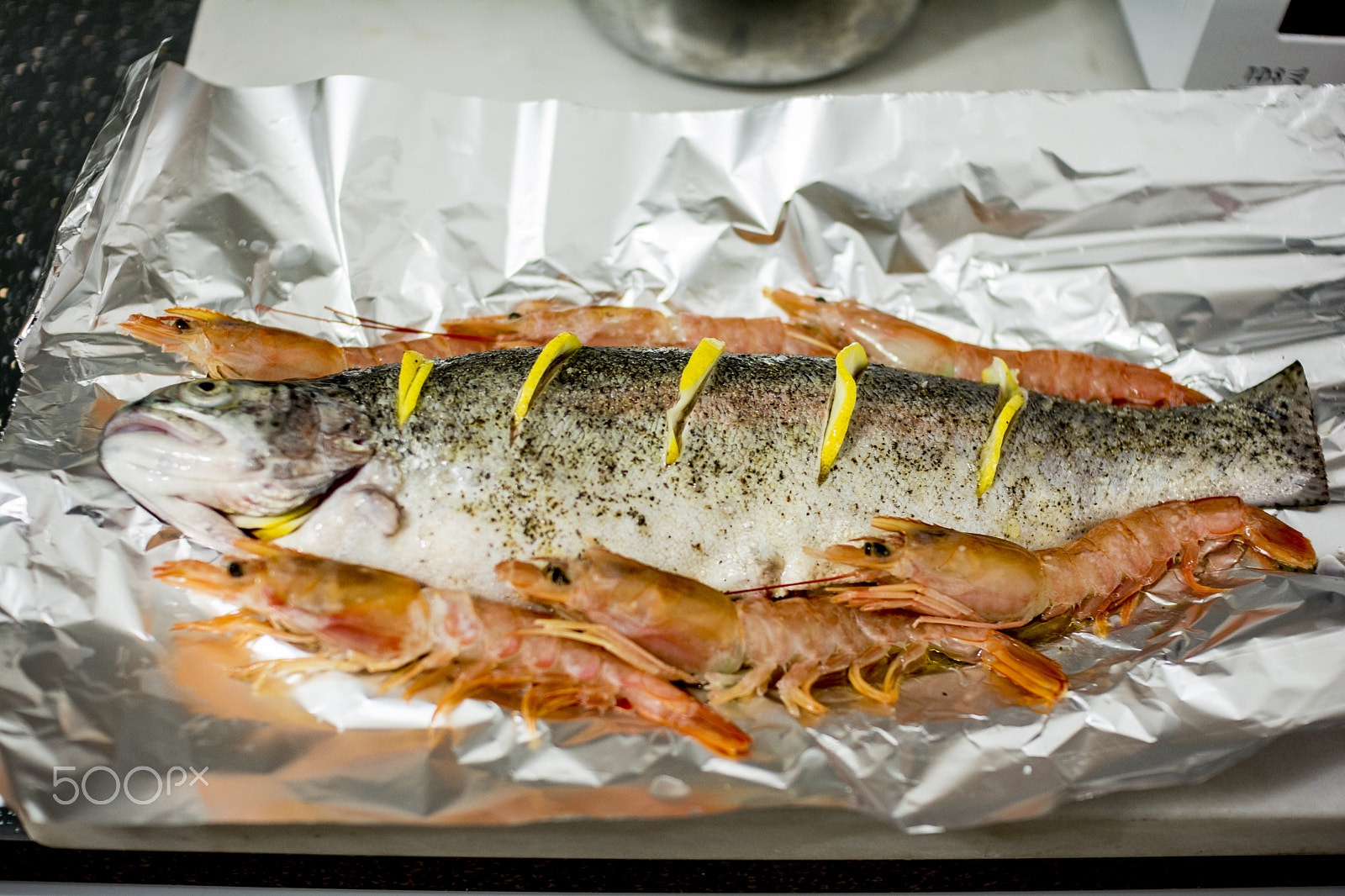 Sigma 30mm F1.4 EX DC HSM sample photo. Fish on foil ready to get toasted oven makes a difference photography