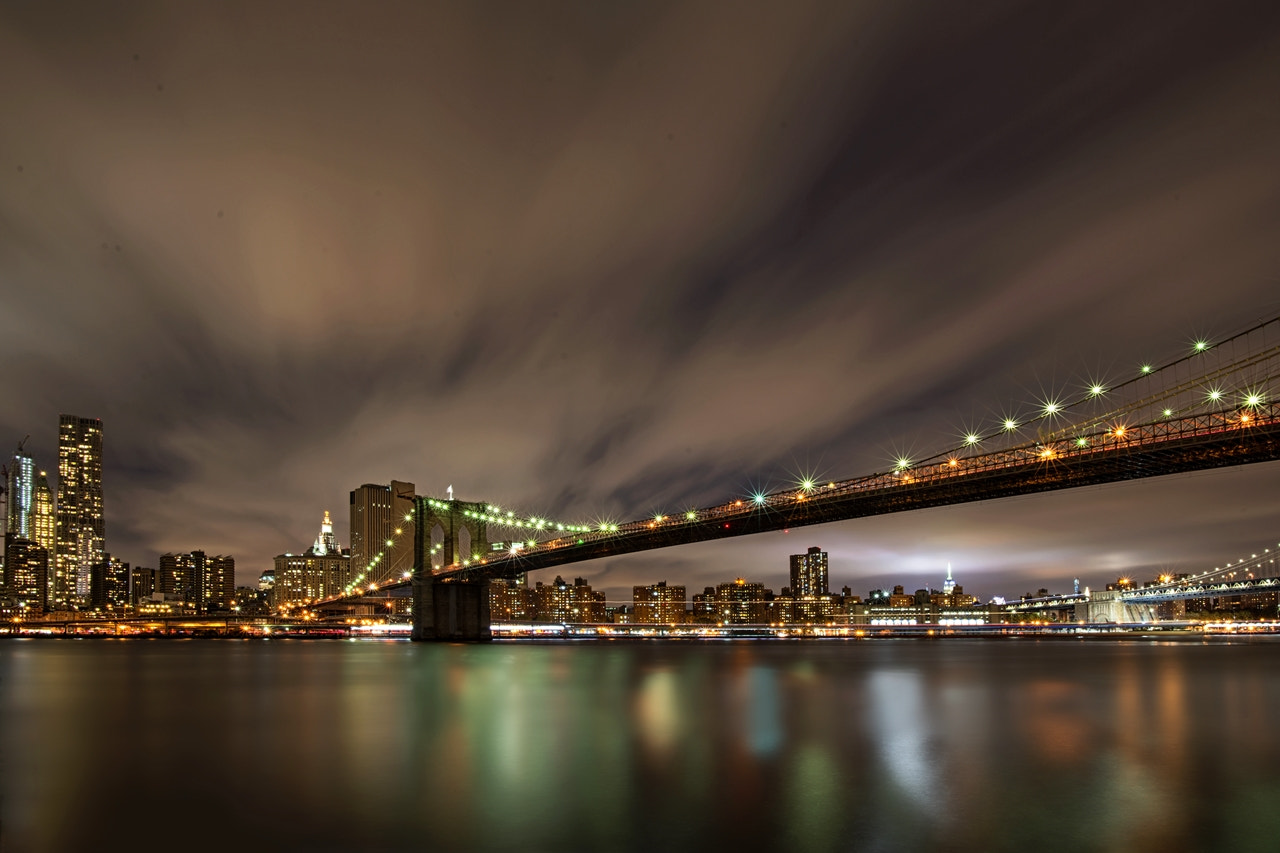 Nikon D800 + Nikon AF-S Nikkor 20mm F1.8G ED sample photo. Brooklyn bridge photography