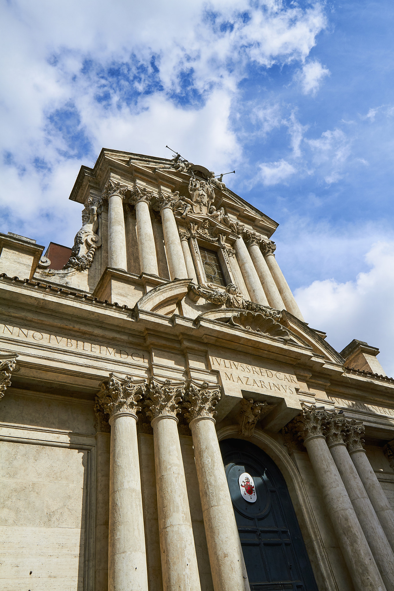 Canon EF 16-35mm F4L IS USM sample photo. Saints vincent and anastasius at trevi church photography