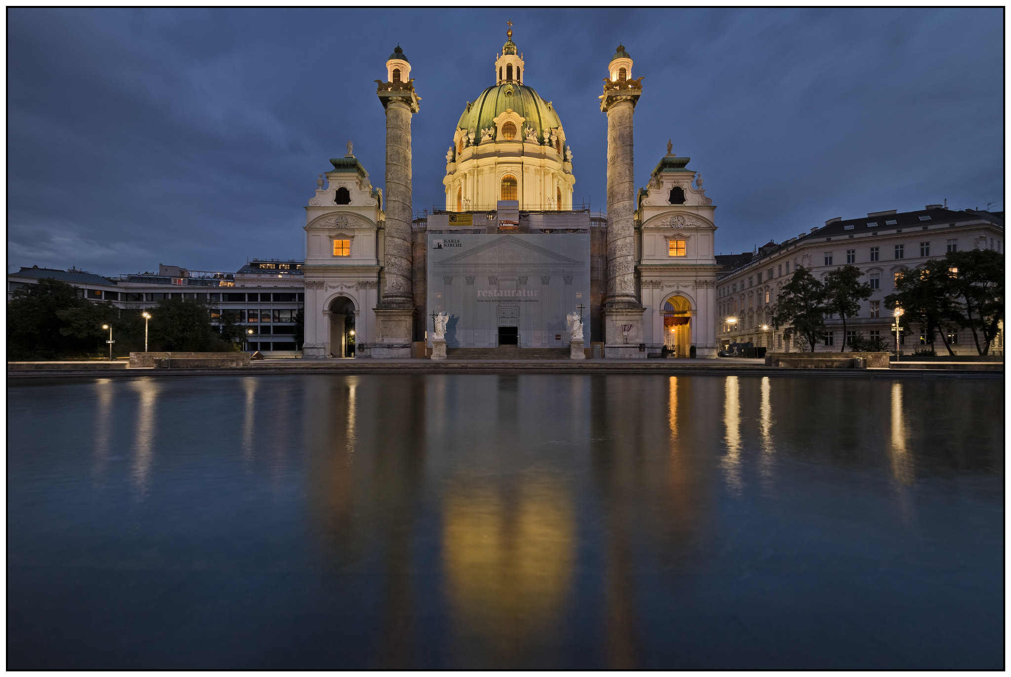 Canon EF-M 11-22mm F4-5.6 IS STM sample photo. Karlskirche a baroque church, vienna. photography