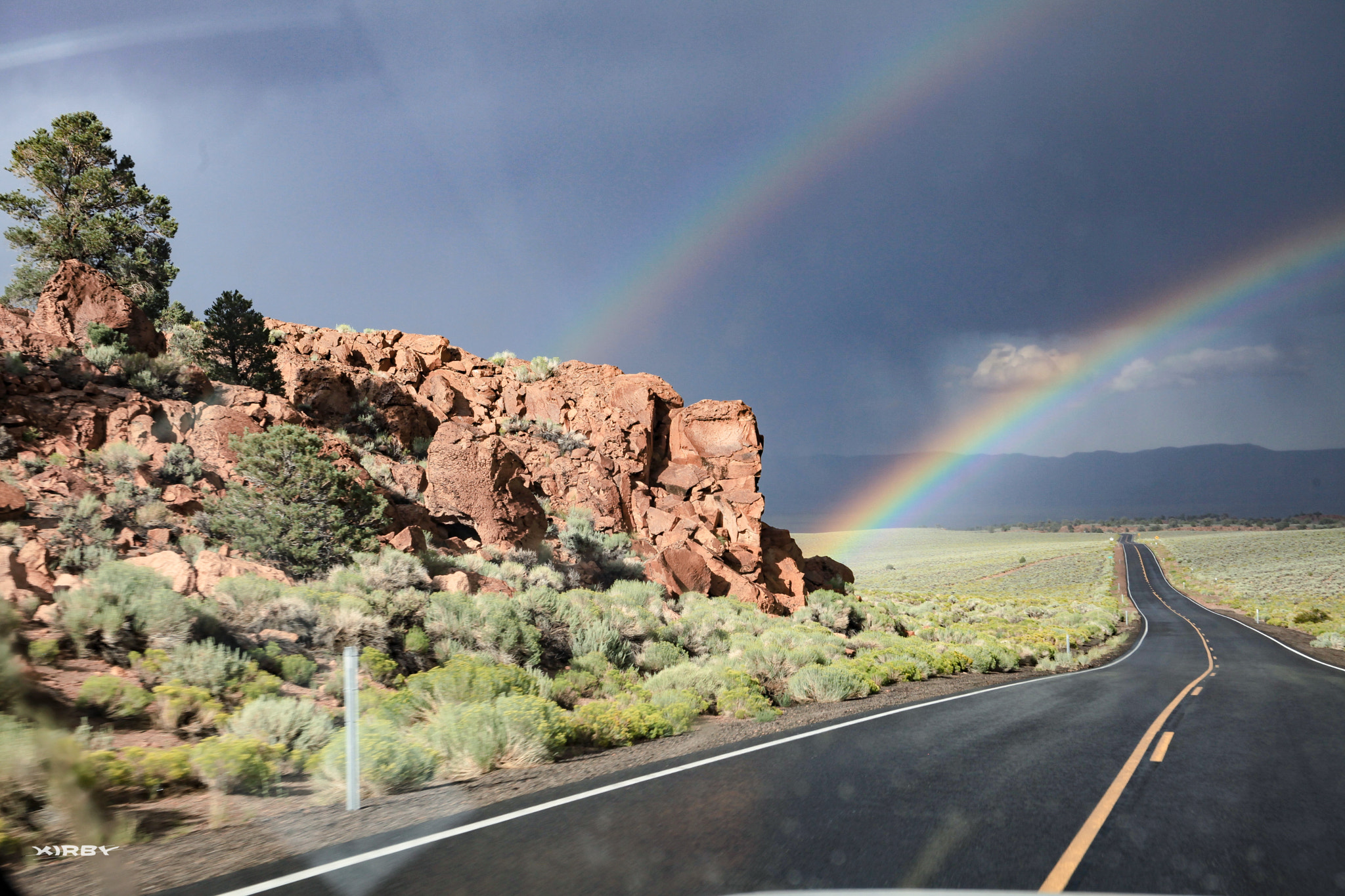 Canon EF 24-70mm F4L IS USM sample photo. Double rainbow photography