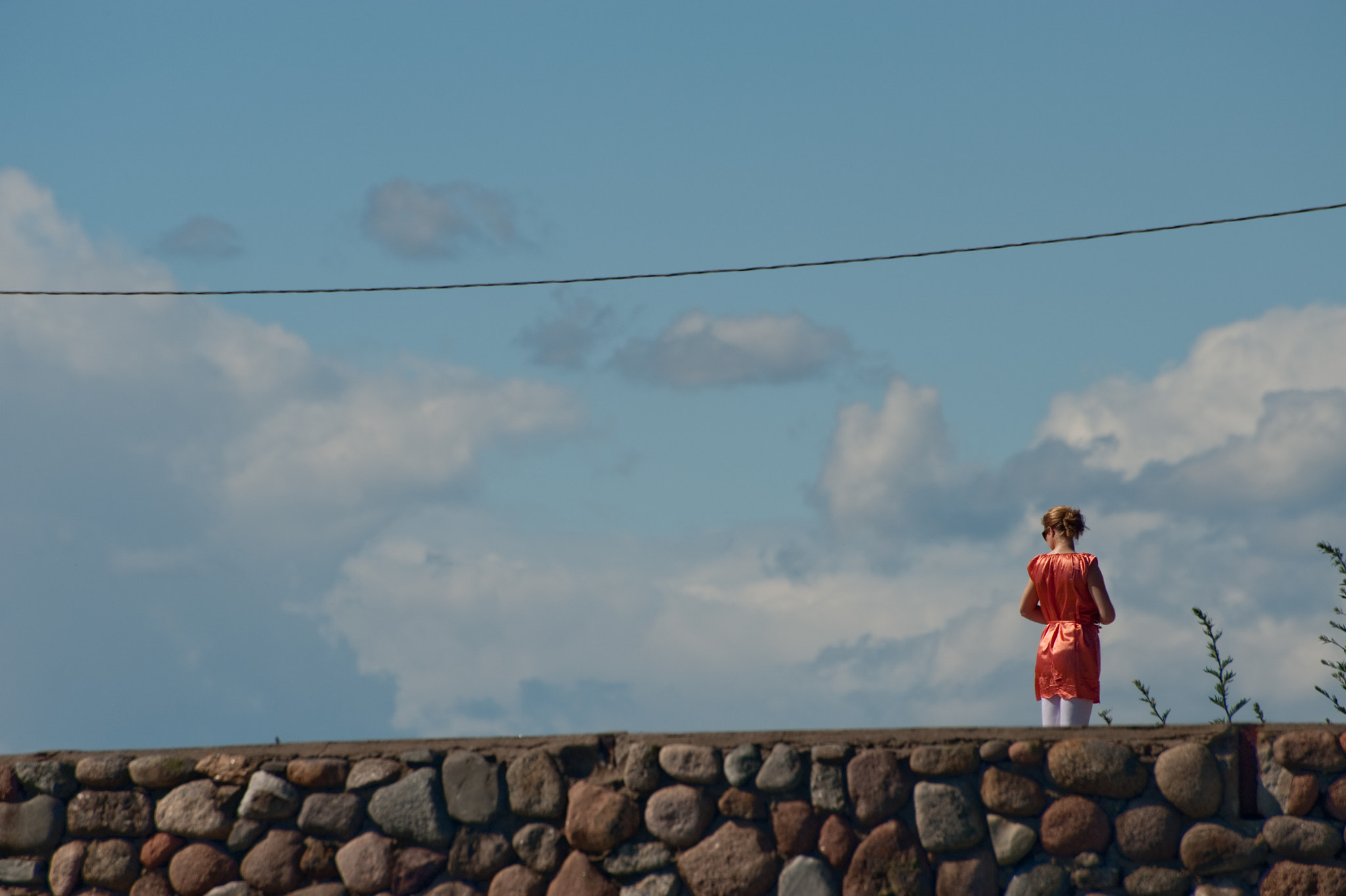 Nikon D700 sample photo. Woman in red photography