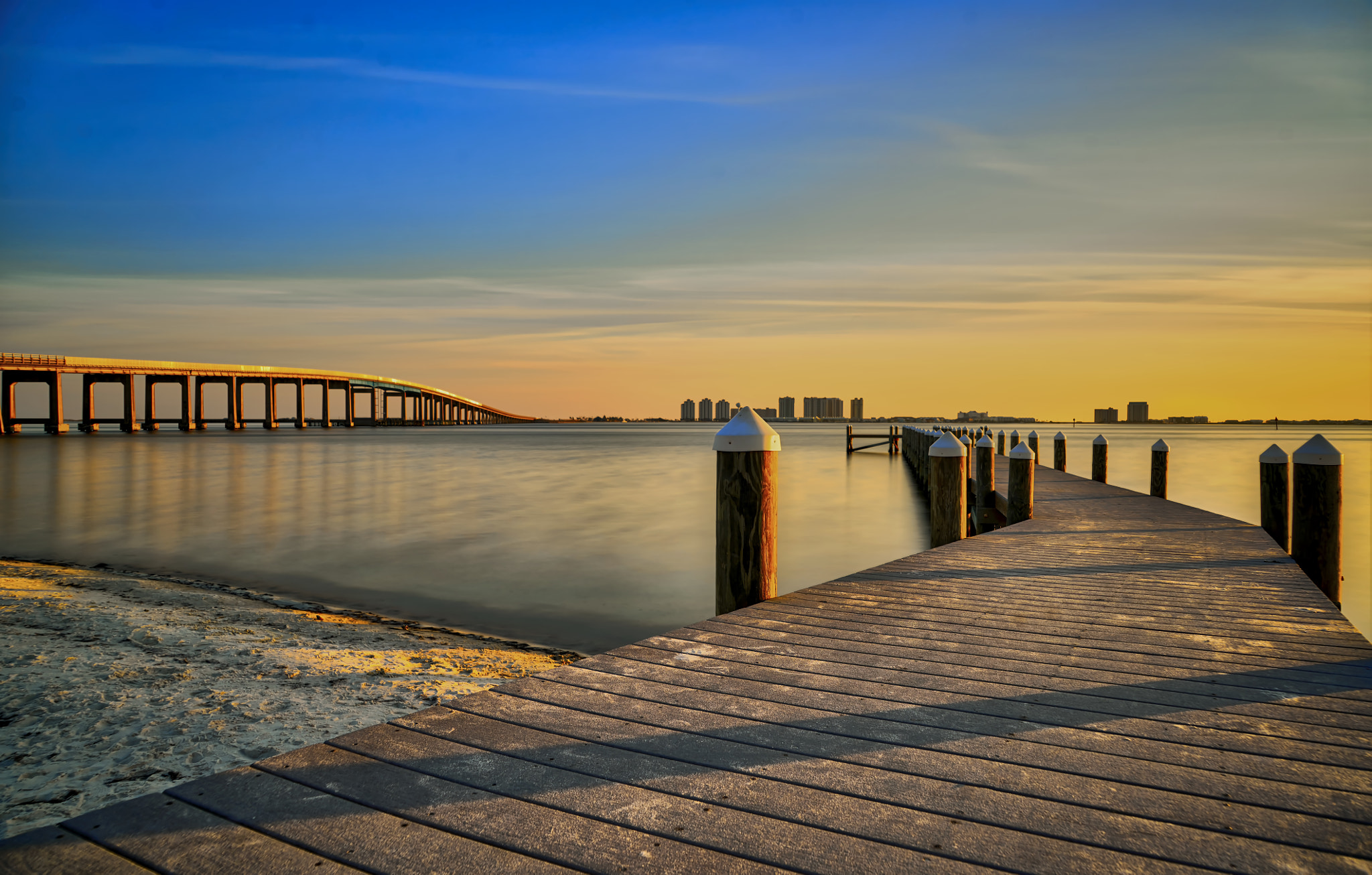 Sony FE 24-240mm F3.5-6.3 OSS sample photo. Golden hour along the dock photography