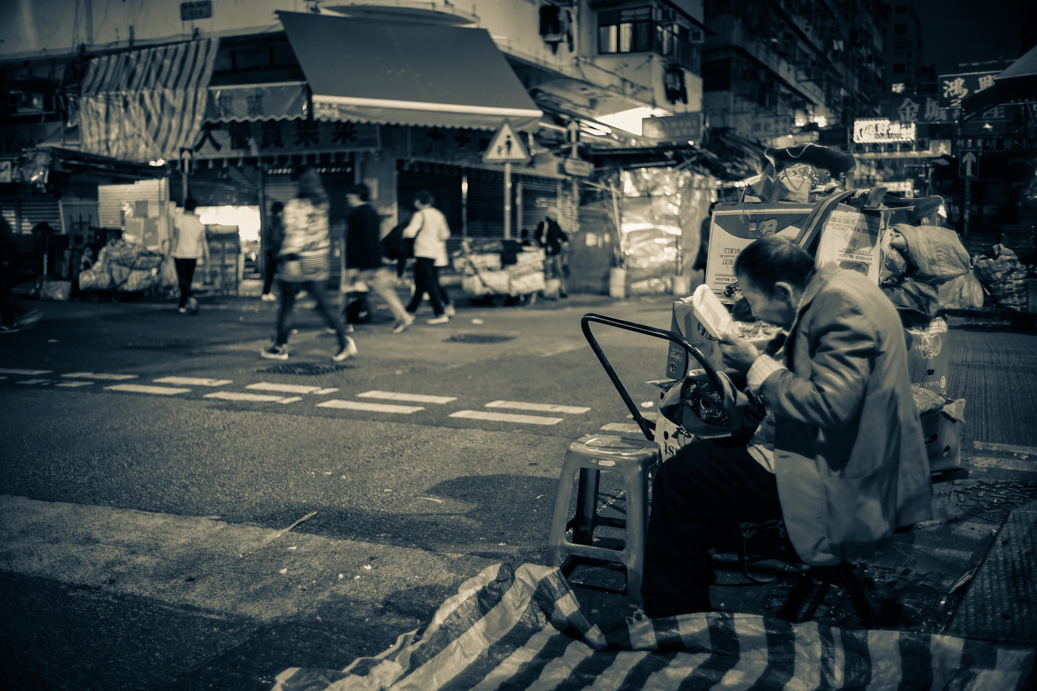 Sony a7 II sample photo. Open rice street photography