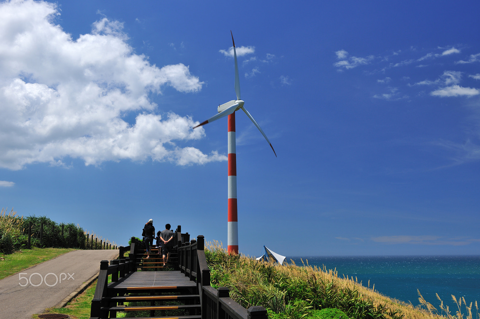 Nikon D3X sample photo. 藍,海,天空,晴,風車 photography