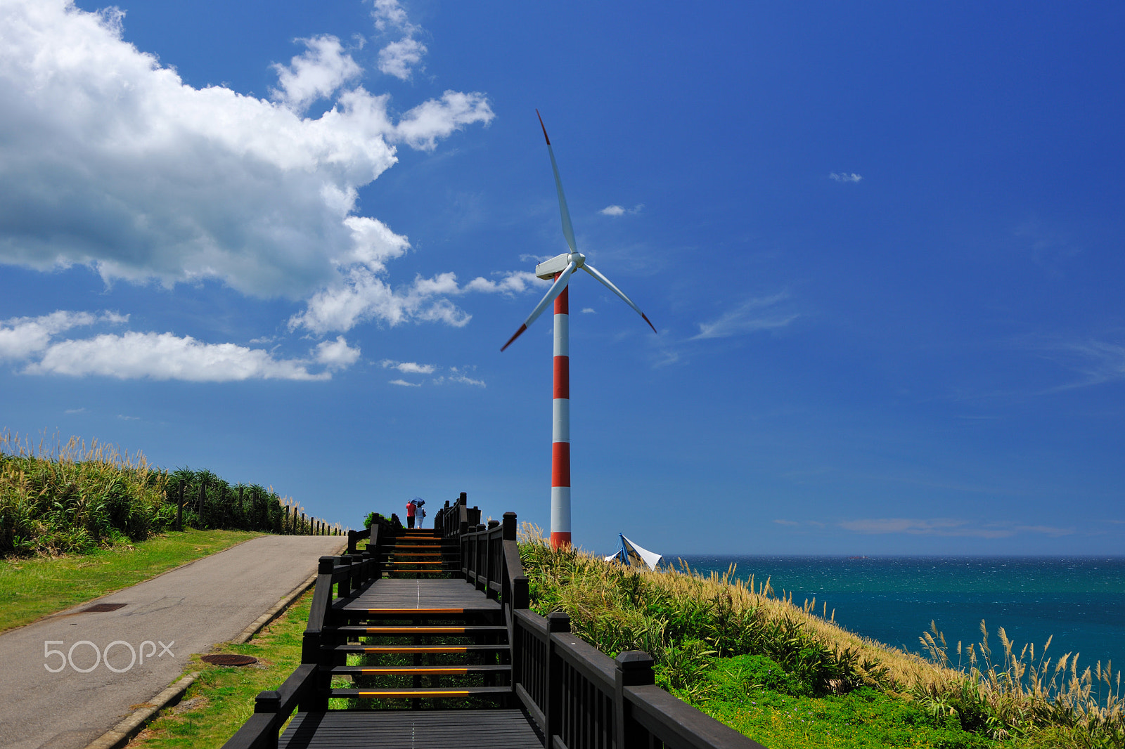 Nikon D3X sample photo. 藍,海,天空,晴,風車 photography