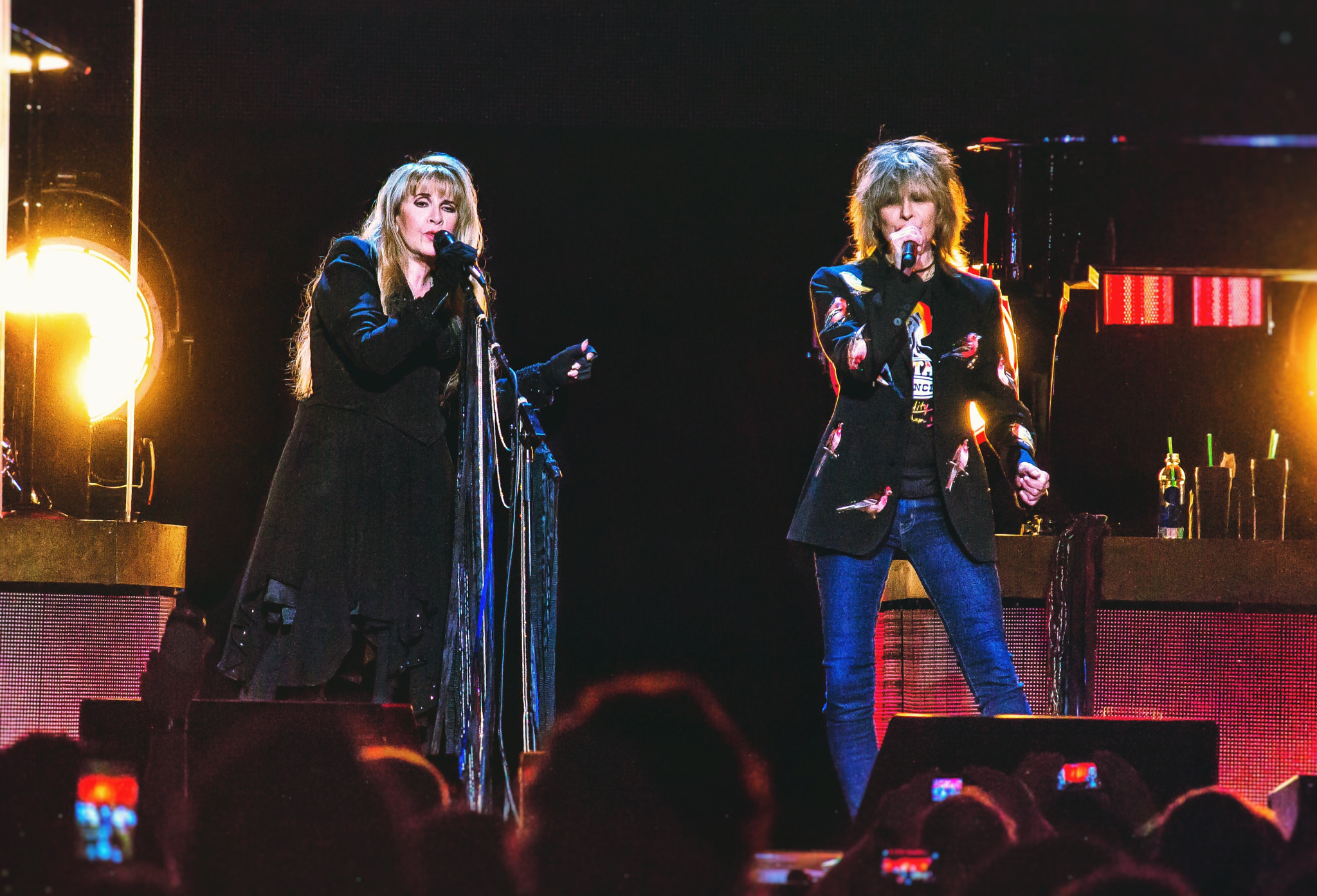 Canon EF-S 55-250mm F4-5.6 IS sample photo. Stevie nicks joined on stage by chrissie hynde (th ... photography