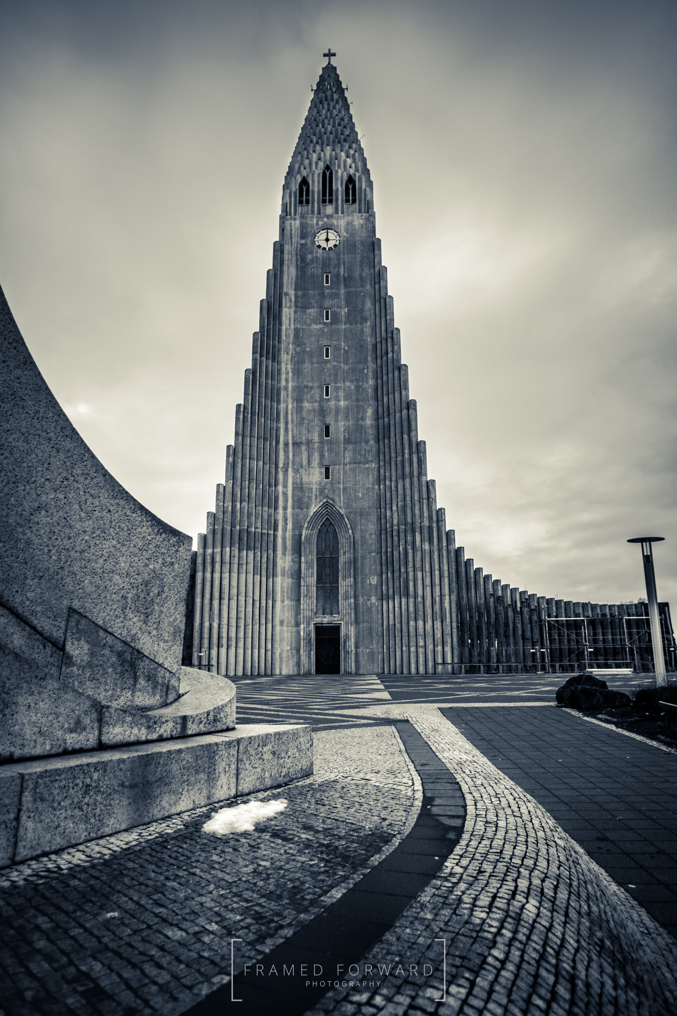 Canon EF 16-35mm F2.8L USM sample photo. Lines of hallgrímskirkja photography
