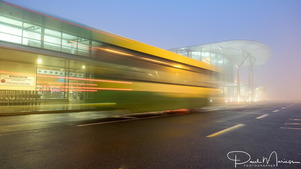 Fujifilm XF 14mm F2.8 R sample photo. Early morning bus photography