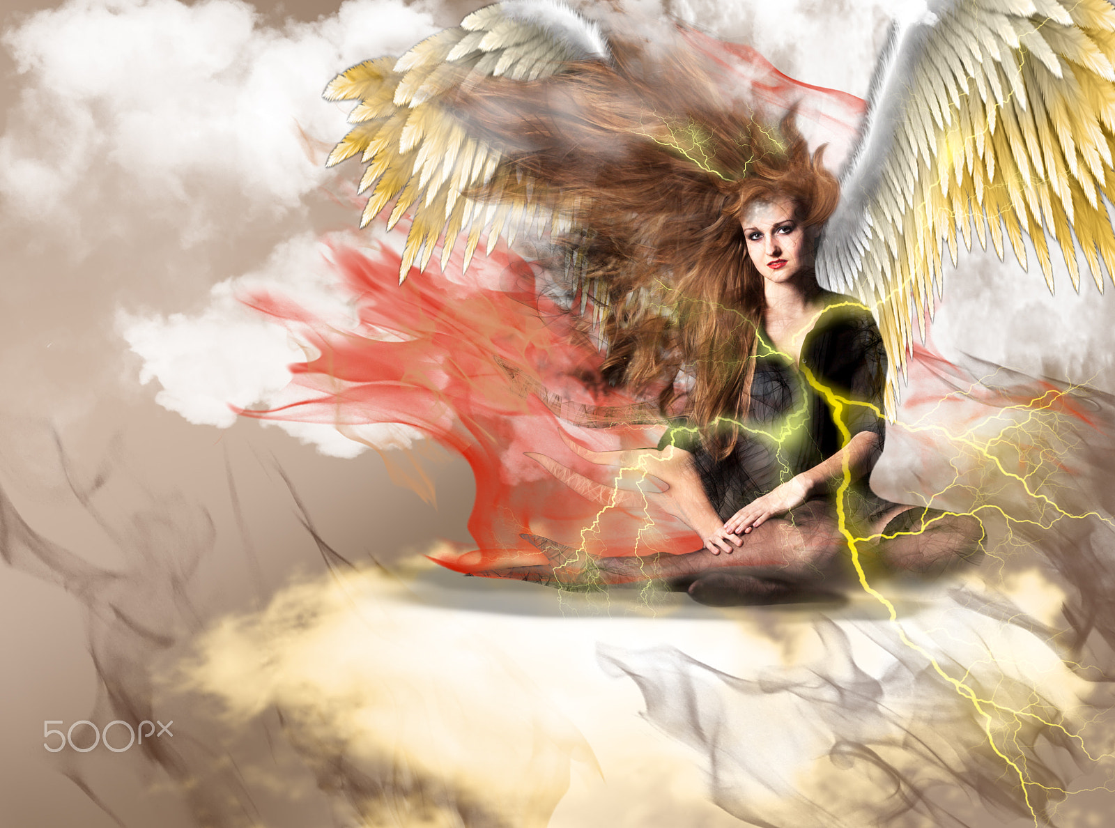 Canon EOS 50D sample photo. Lightning angel. photography
