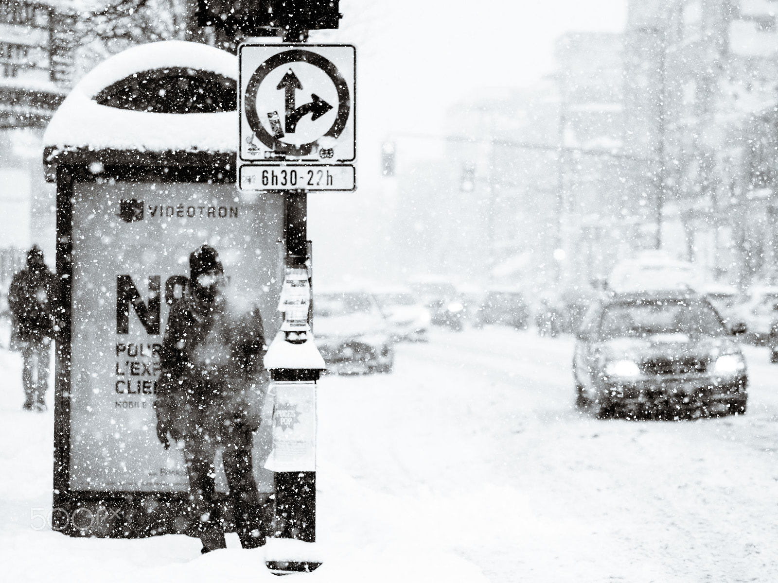 Olympus OM-D E-M10 sample photo. Winter storm in montreal photography