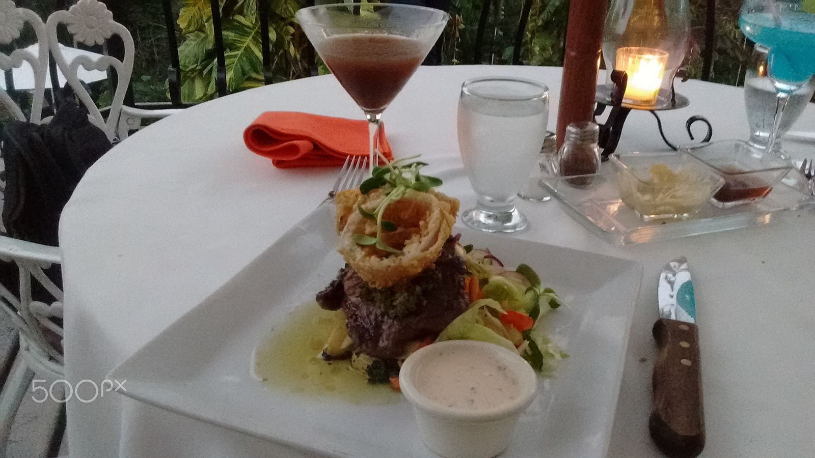 Motorola MotoE2 sample photo. Fine dining belize photography