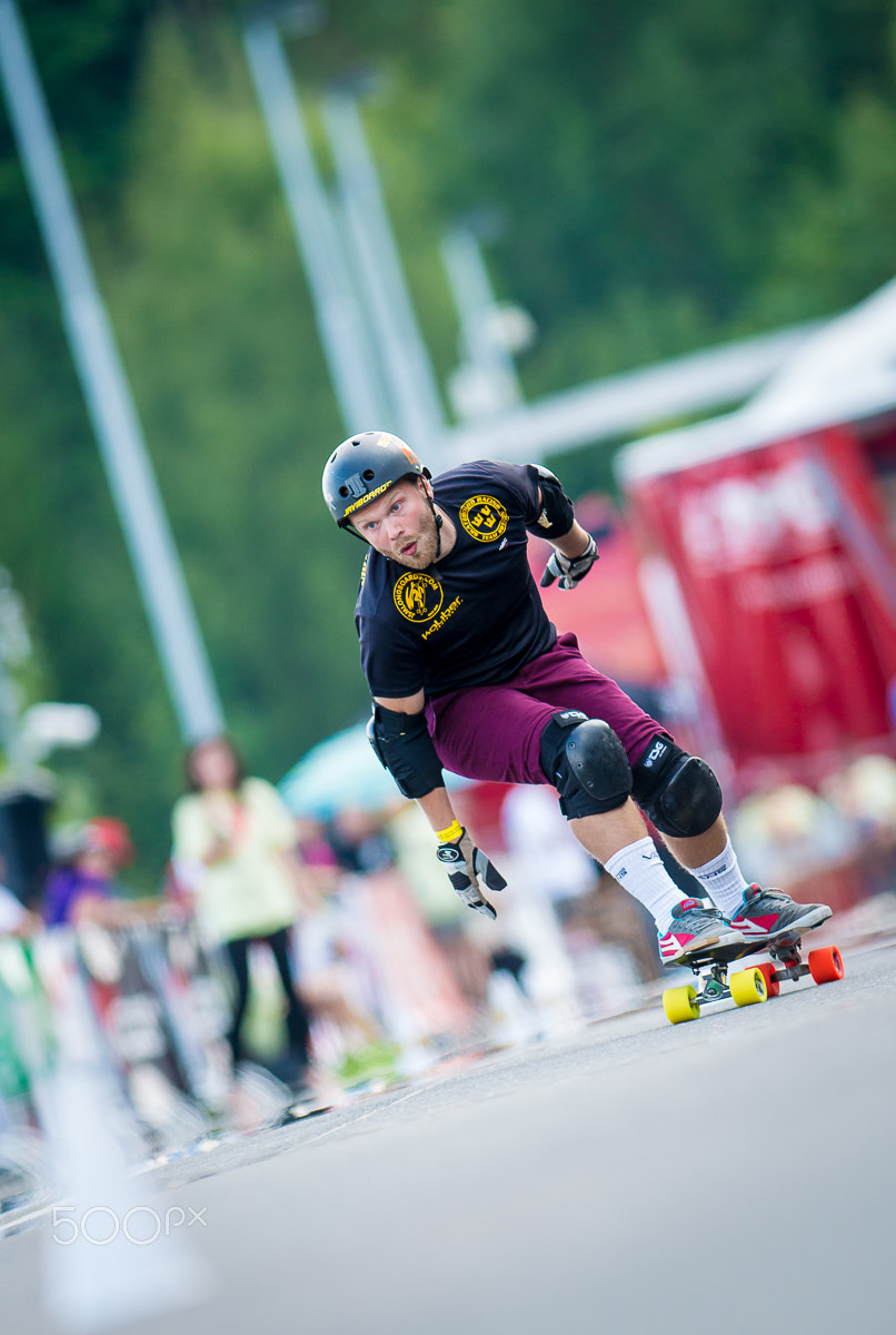 Nikon D800E + Nikon AF-S Nikkor 300mm F2.8G ED-IF VR sample photo. Sk8 slalom photography