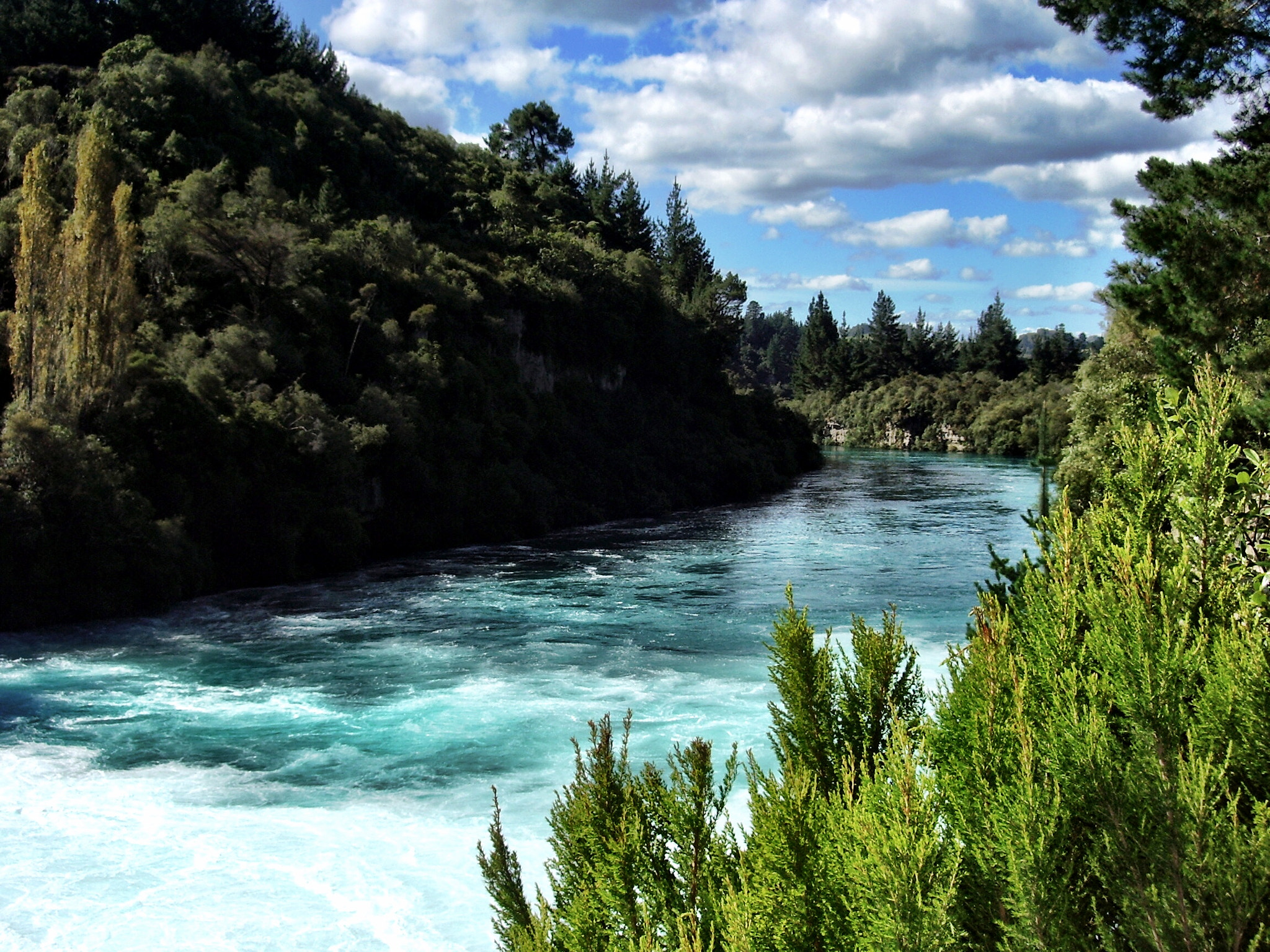 Pentax OPTIO S40 sample photo. Huka falls, new zealand photography