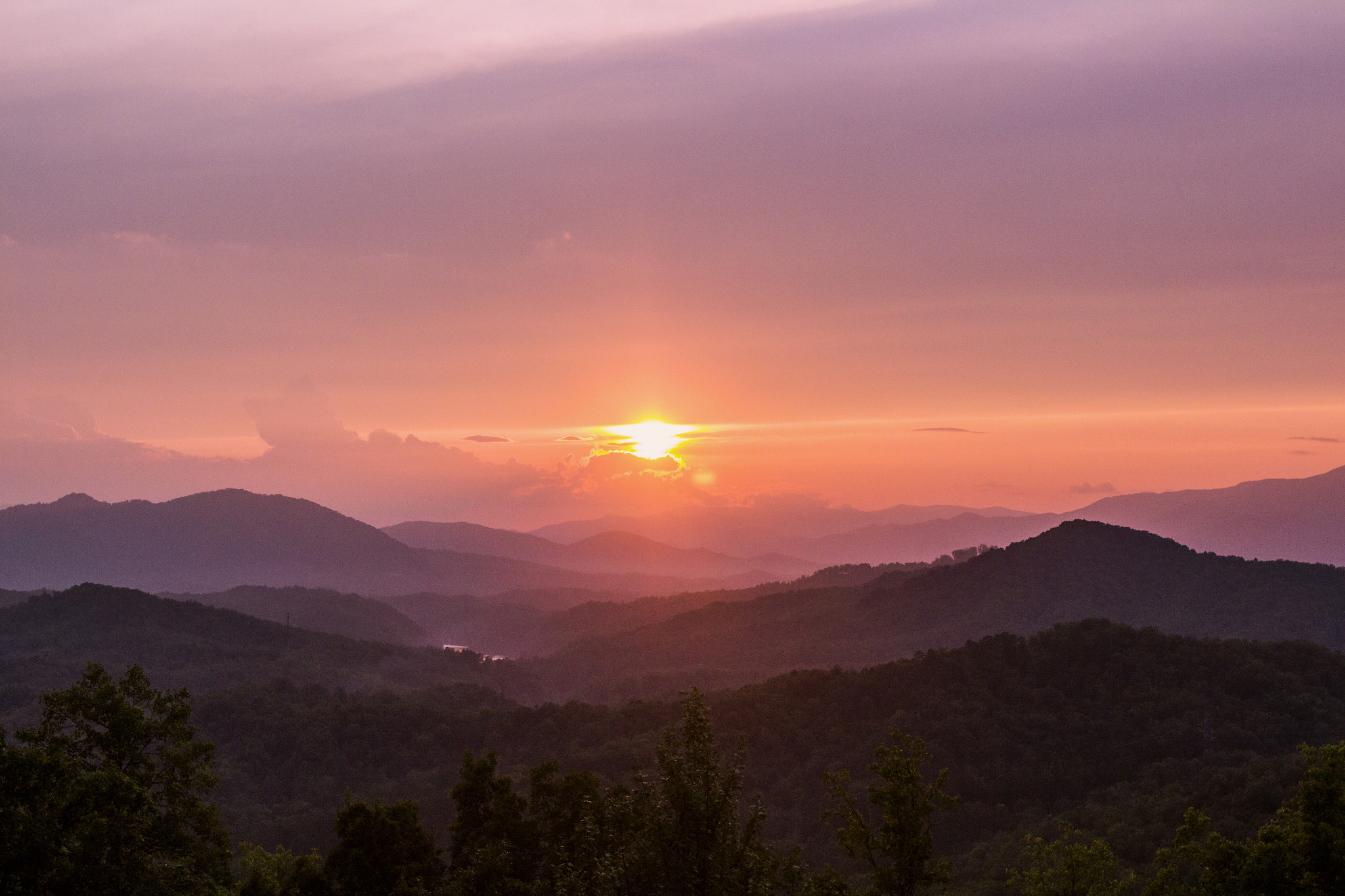 Canon EF 24-70mm F2.8L USM sample photo. Smoky sunset photography