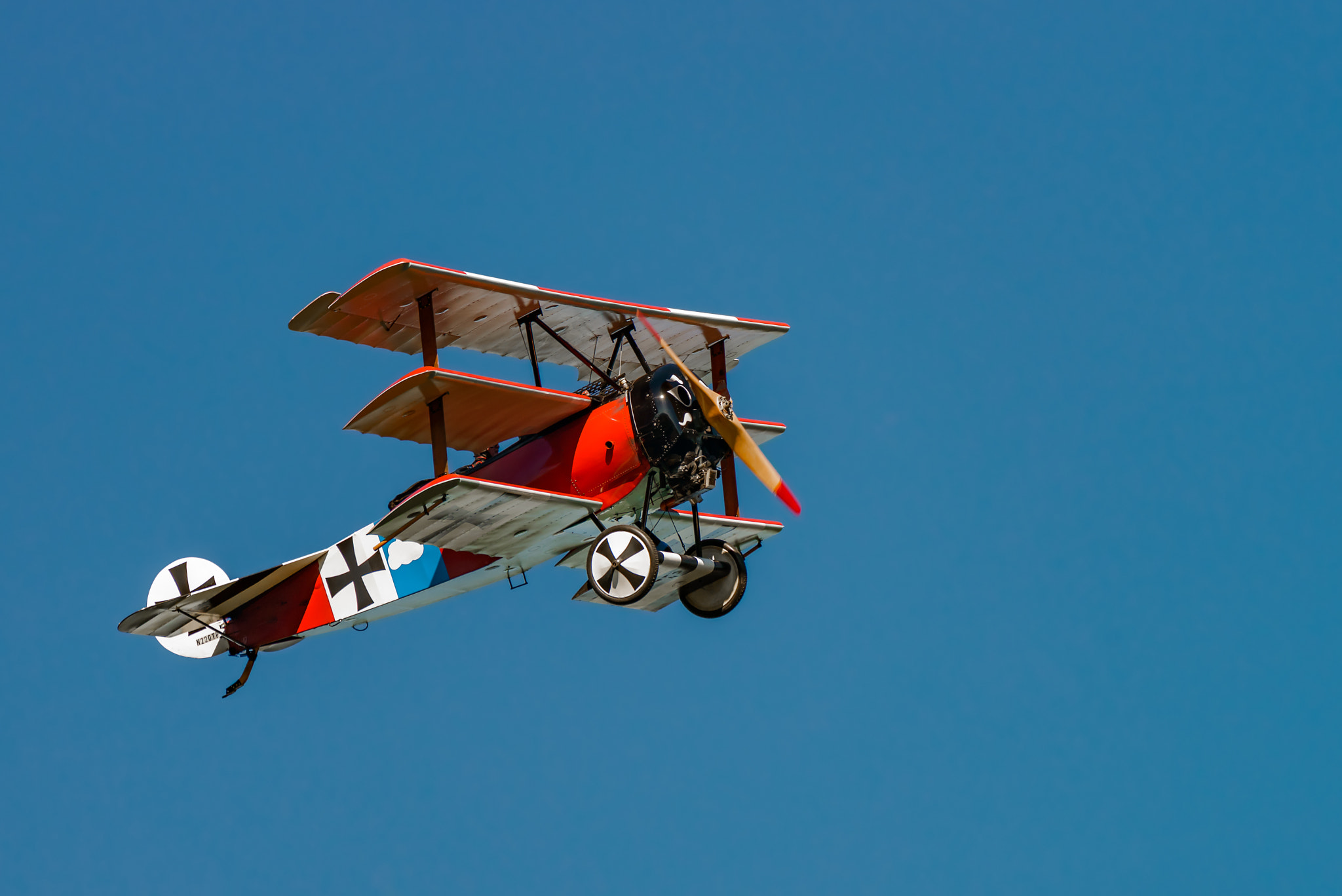 Nikon AF-S Nikkor 200-500mm F5.6E ED VR sample photo. Fokker dr-i (reproduction) photography