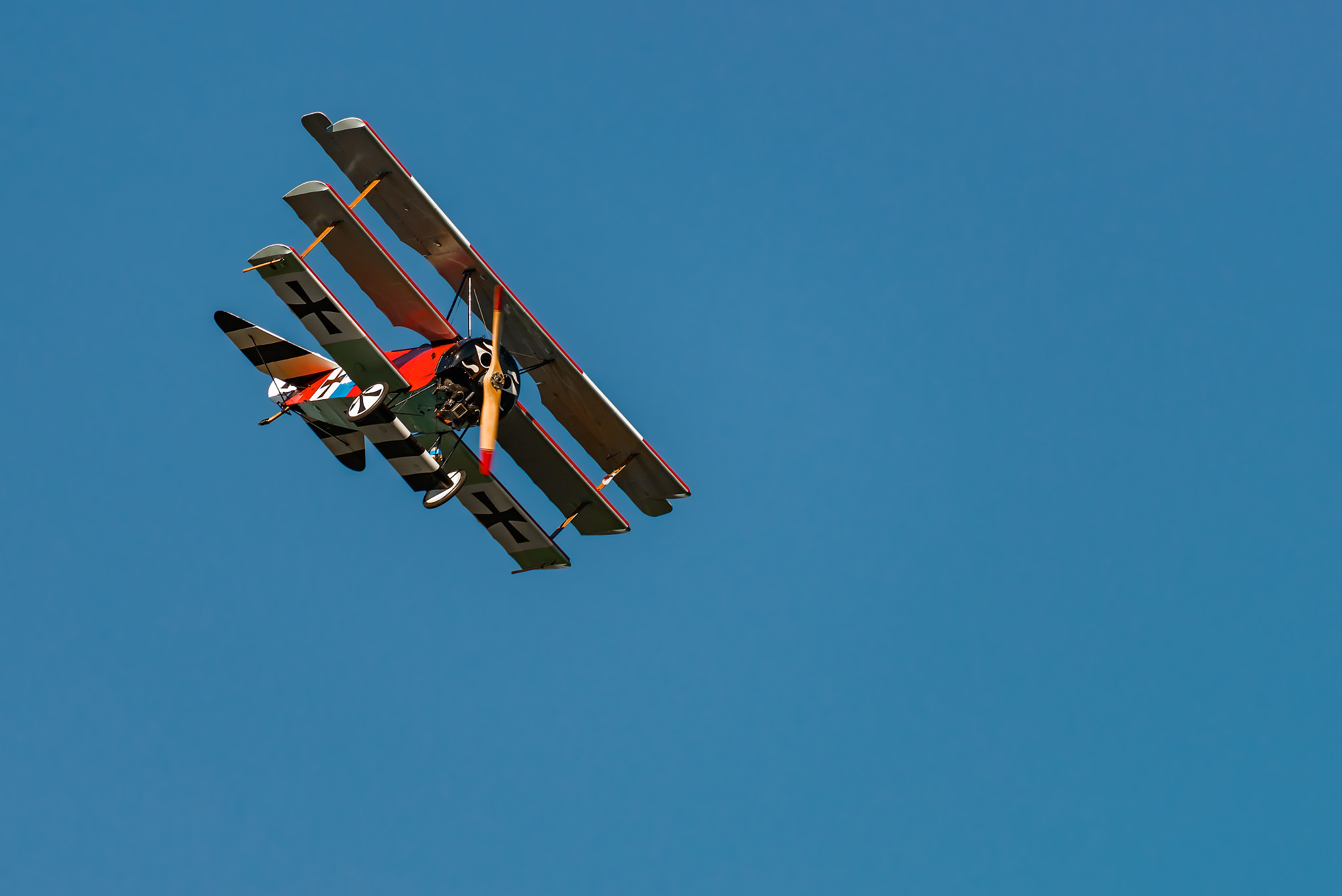 Nikon AF-S Nikkor 200-500mm F5.6E ED VR sample photo. Fokker dr-i (reproduction photography