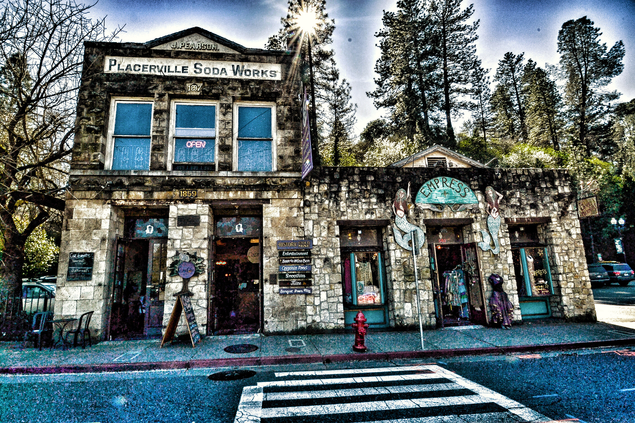 Tamron SP AF 10-24mm F3.5-4.5 Di II LD Aspherical (IF) sample photo. A very old building in downtown placerville,ca. i tweaked the picture to give it a different effect photography