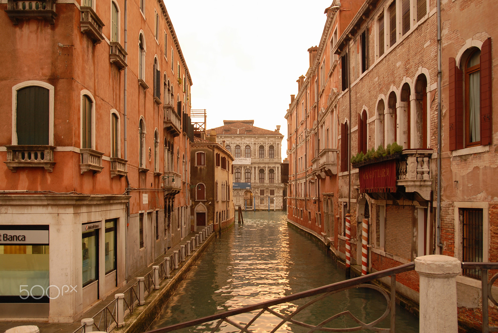 Nikon D200 sample photo. Sunset on the canal photography