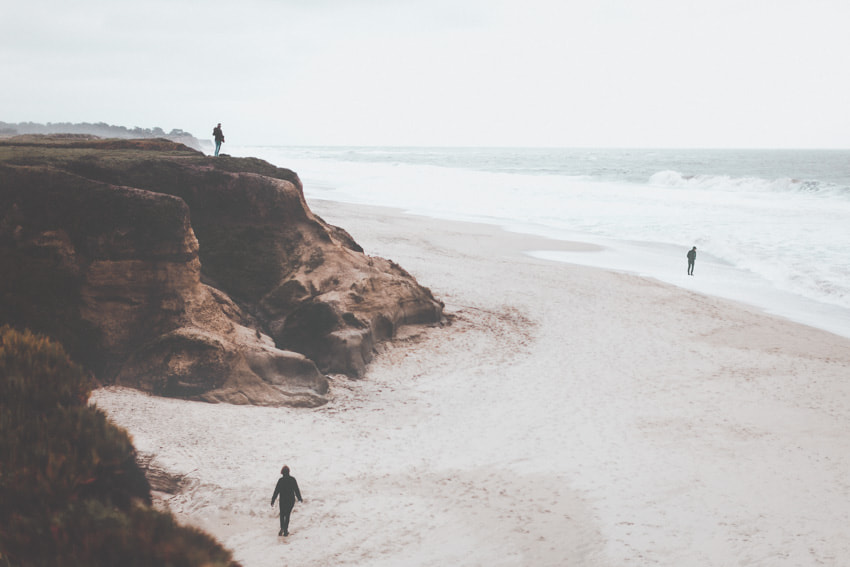 Canon EF 50mm F1.2L USM sample photo. Beach. half moon bay usa photography