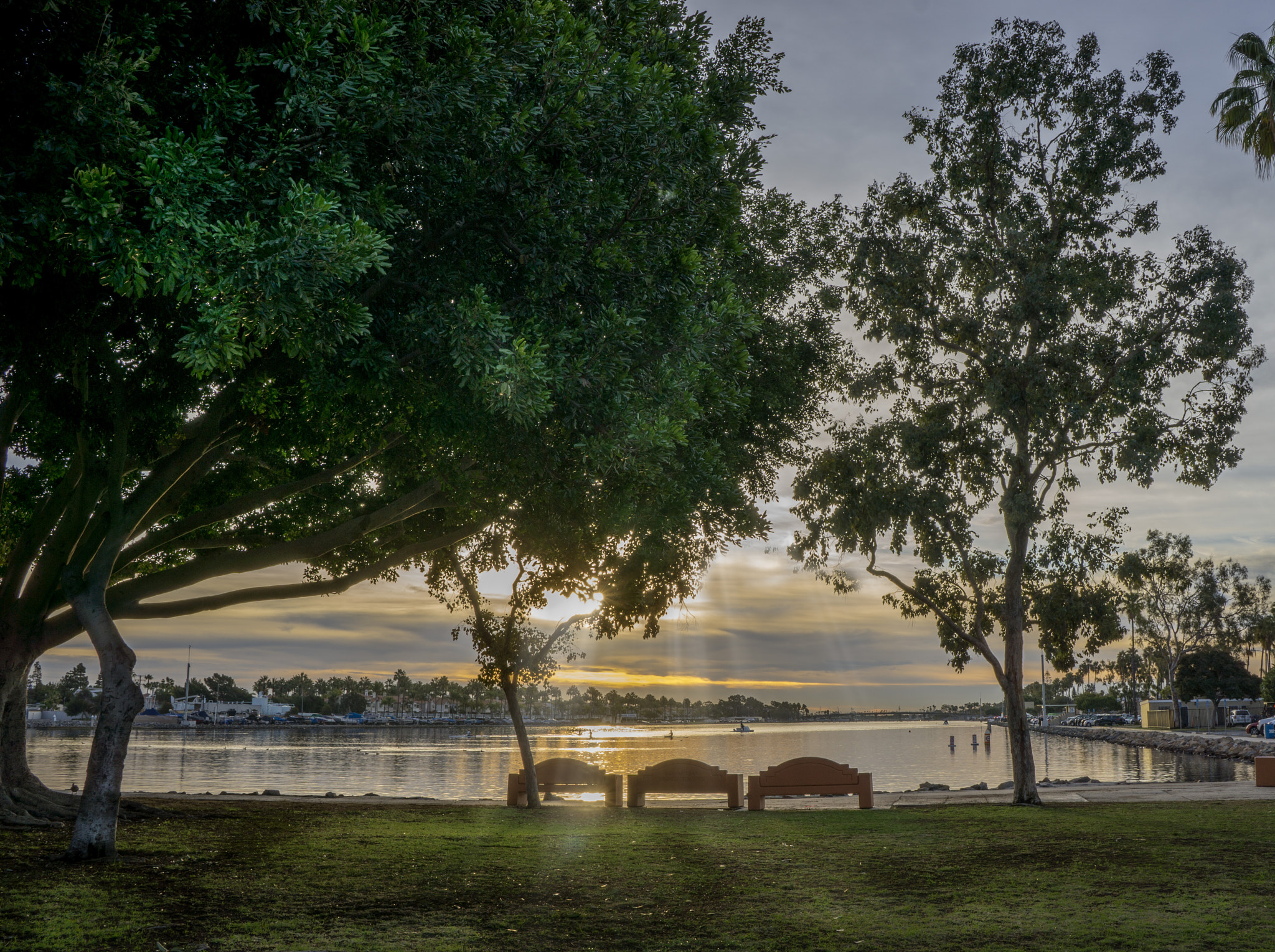 Sony E 20mm F2.8 sample photo. Marina benches photography