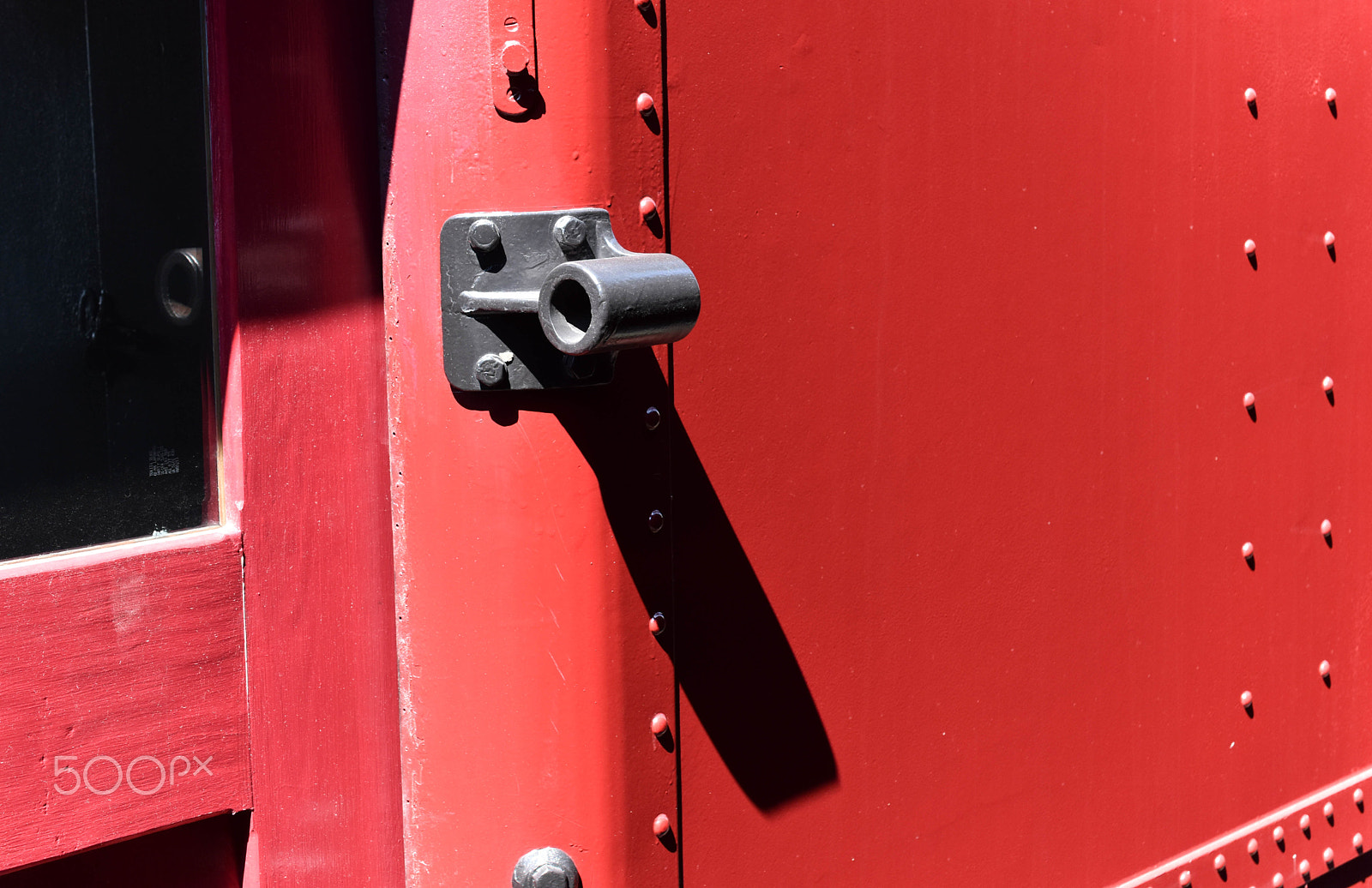 Nikon AF-S DX Micro Nikkor 40mm F2.8 sample photo. A red caboose on a sunny day -1 photography
