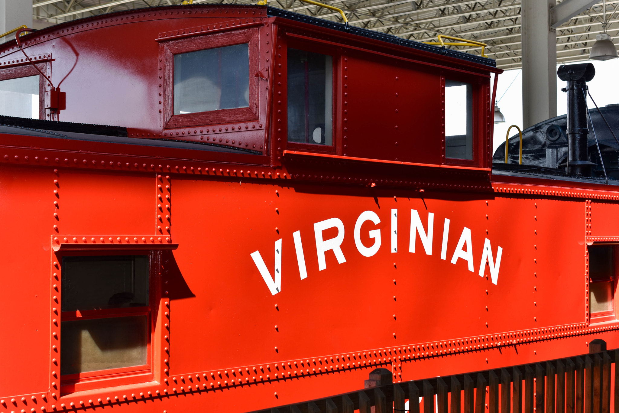 Nikon AF-S DX Micro Nikkor 40mm F2.8 sample photo. A red caboose on a sunny day -2 photography