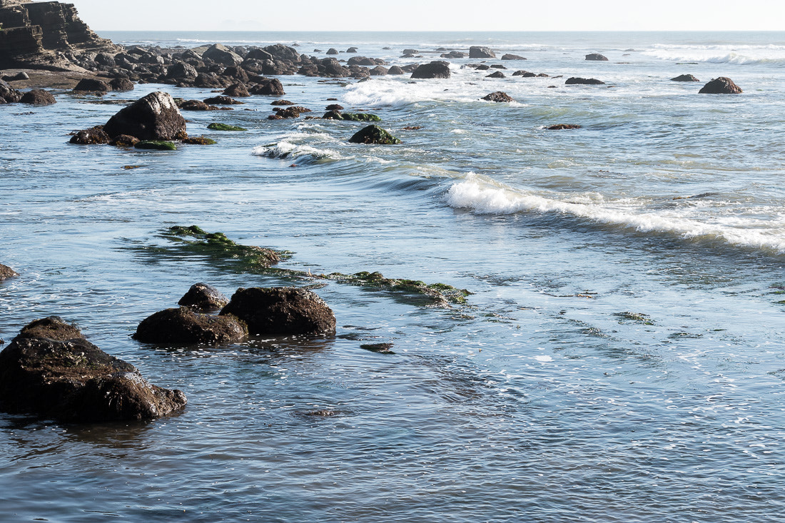 Nikon D5500 sample photo. Shoreline rocks, point loma ca, 2017 photography