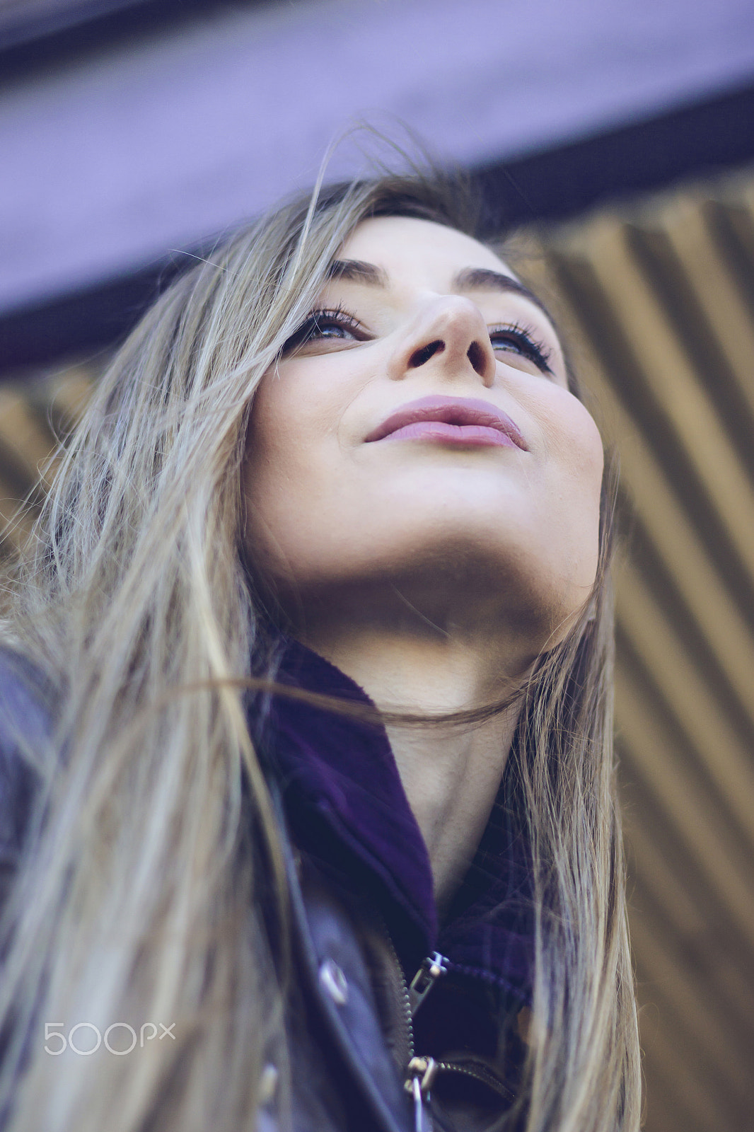 Canon EOS 1100D (EOS Rebel T3 / EOS Kiss X50) sample photo. Girl in purple. photography