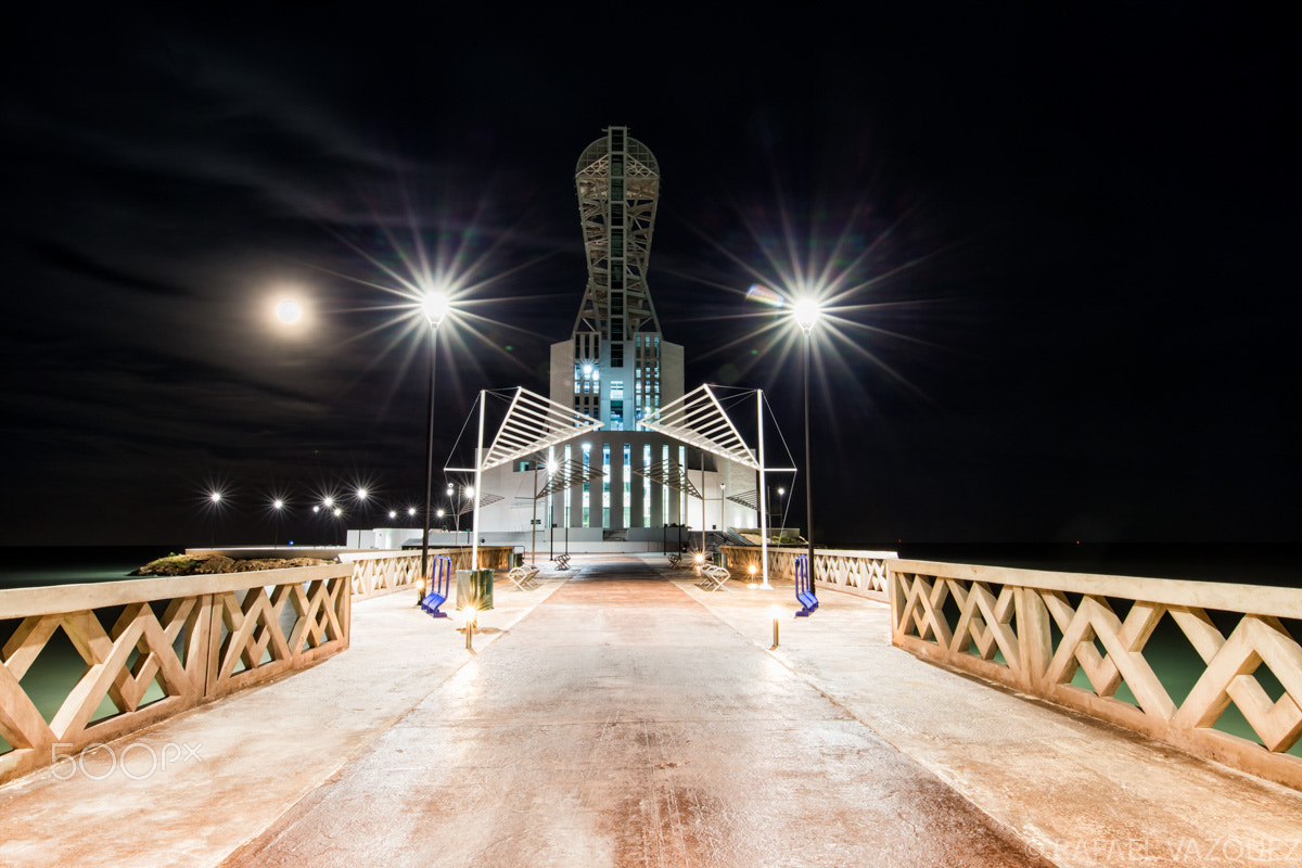 Canon EF 11-24mm F4L USM sample photo. Munumeto al mestizaje. night. photography