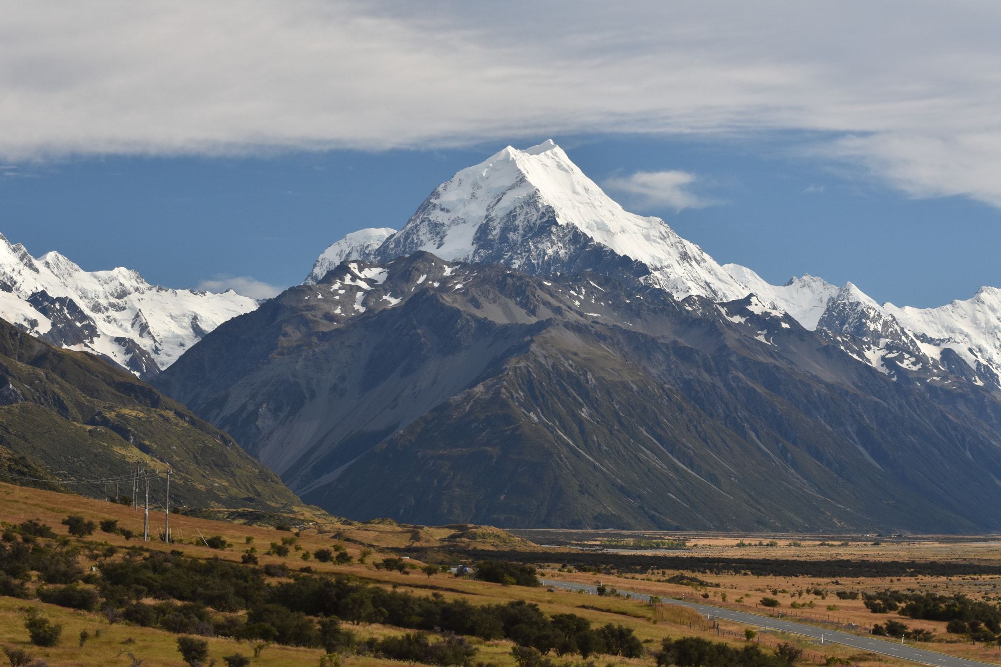 Nikon AF-S Nikkor 70-200mm F4G ED VR sample photo. Aoraki (mt. cook) photography