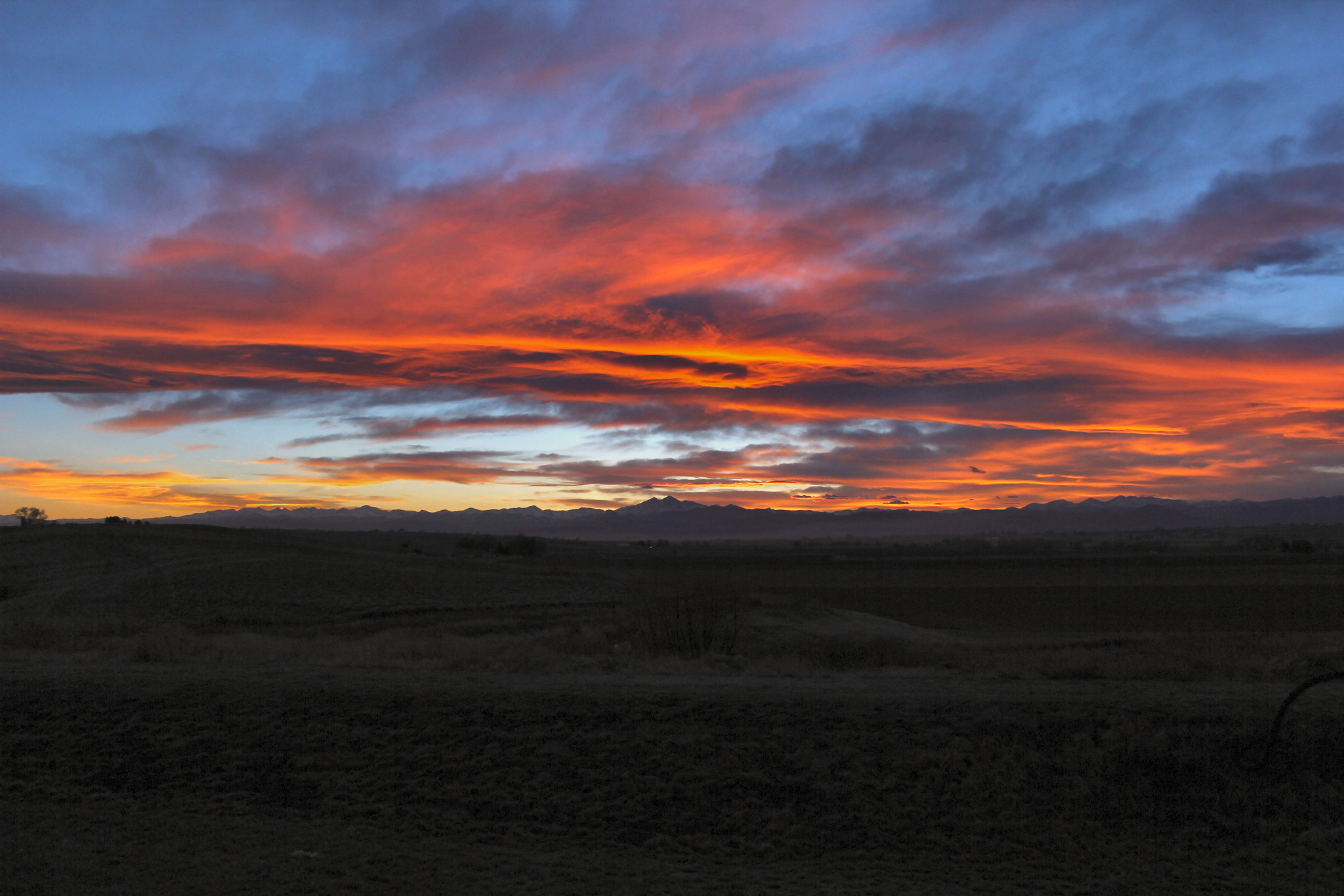 Canon EF-S 18-55mm F3.5-5.6 II sample photo. Fire in the sky photography