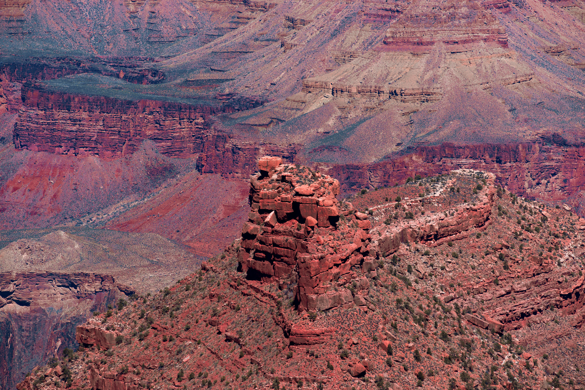 Sony a99 II + Minolta AF 80-200mm F2.8 HS-APO G sample photo. Grand canyon late morning photography