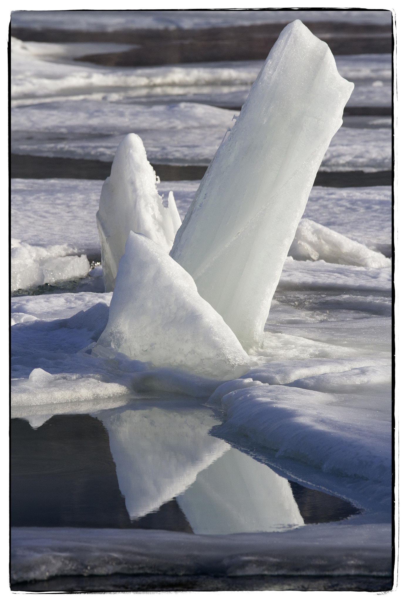 Canon EOS 7D + 150-600mm F5-6.3 DG OS HSM | Contemporary 015 sample photo. River ice. photography