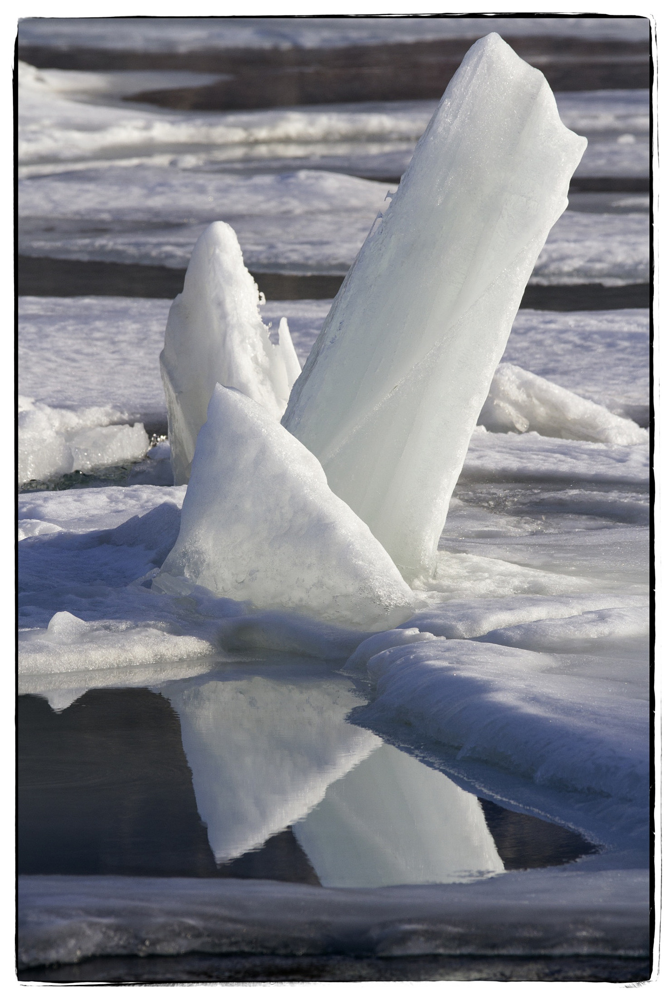 150-600mm F5-6.3 DG OS HSM | Contemporary 015 sample photo. River ice. photography