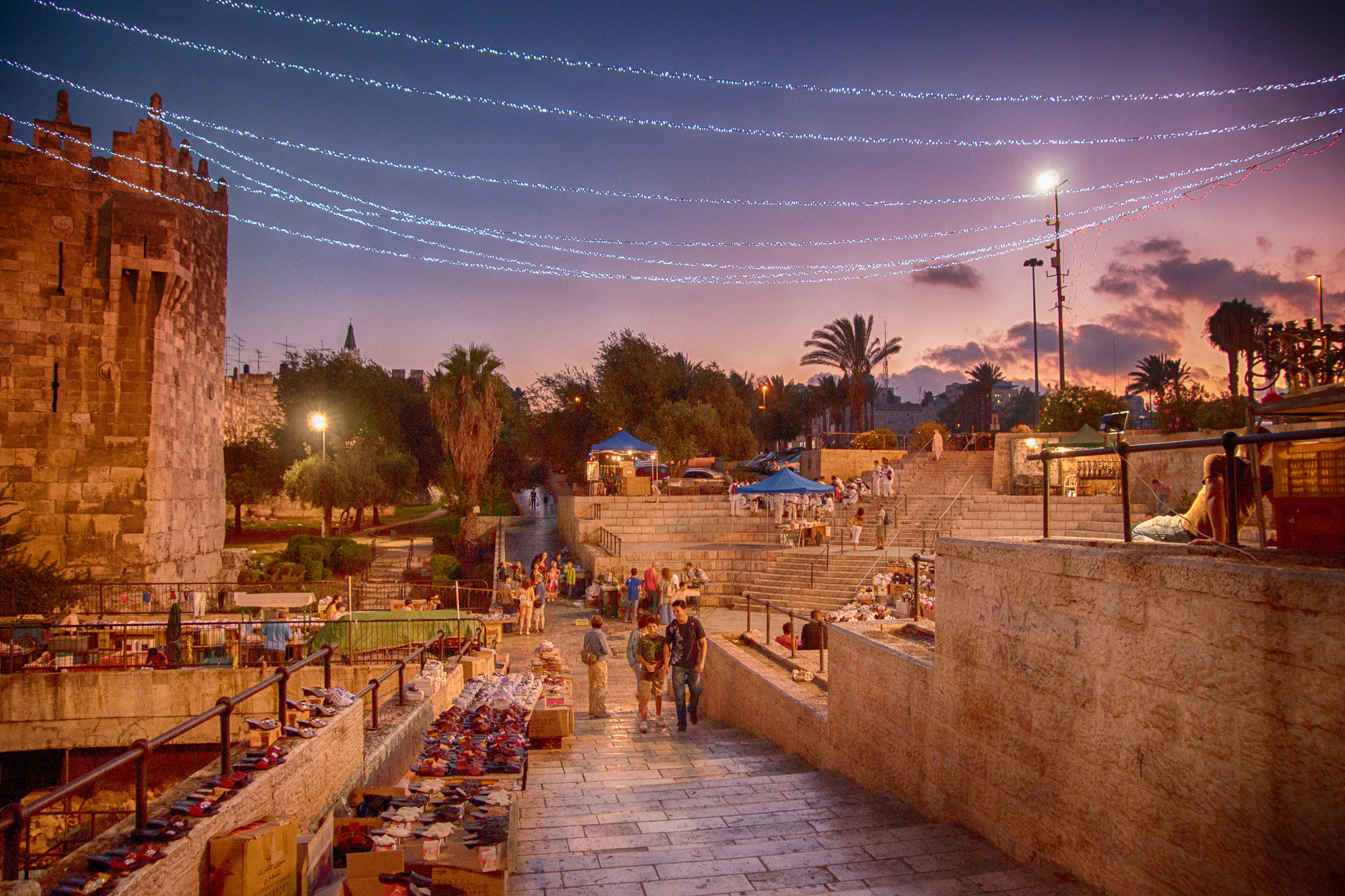 Sony DT 16-105mm F3.5-5.6 sample photo. Jerusalem lights photography