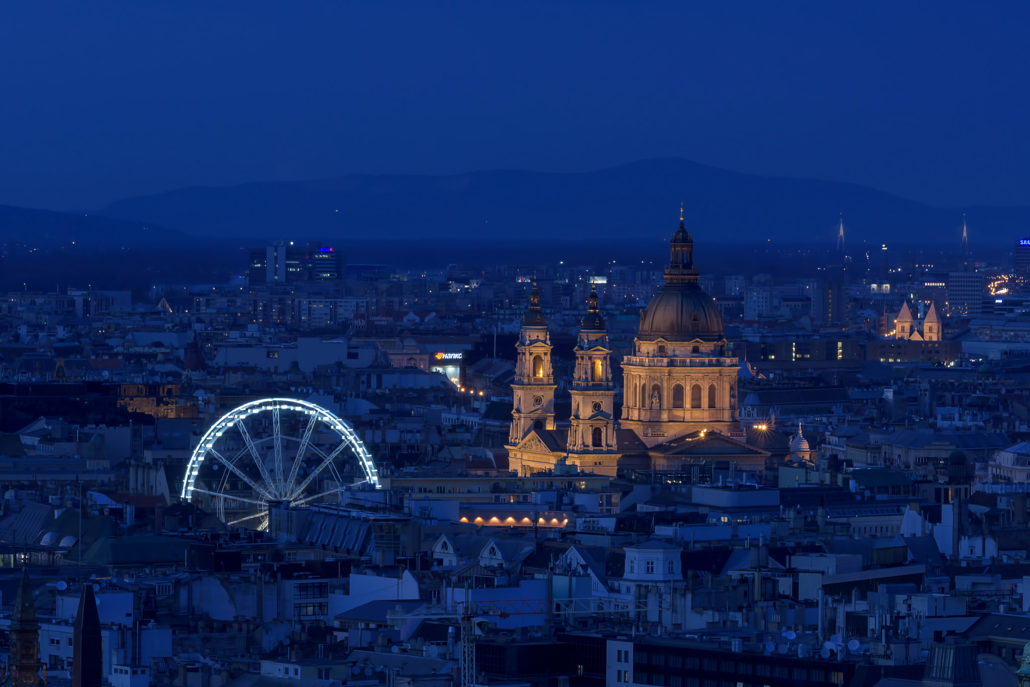 Nikon D810 sample photo. St. stephen basilica and budapest eye photography